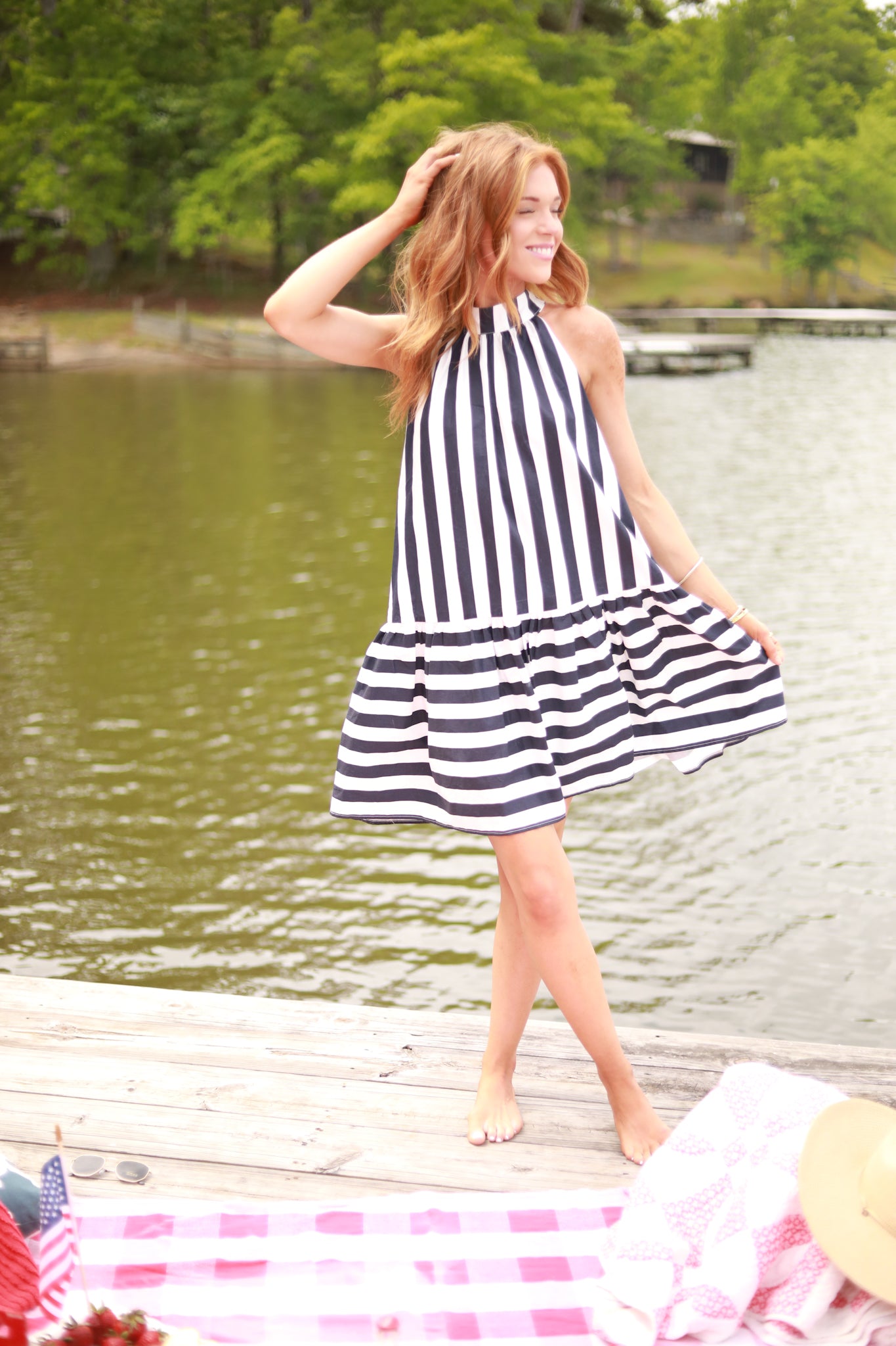 Halter Stripe Dress