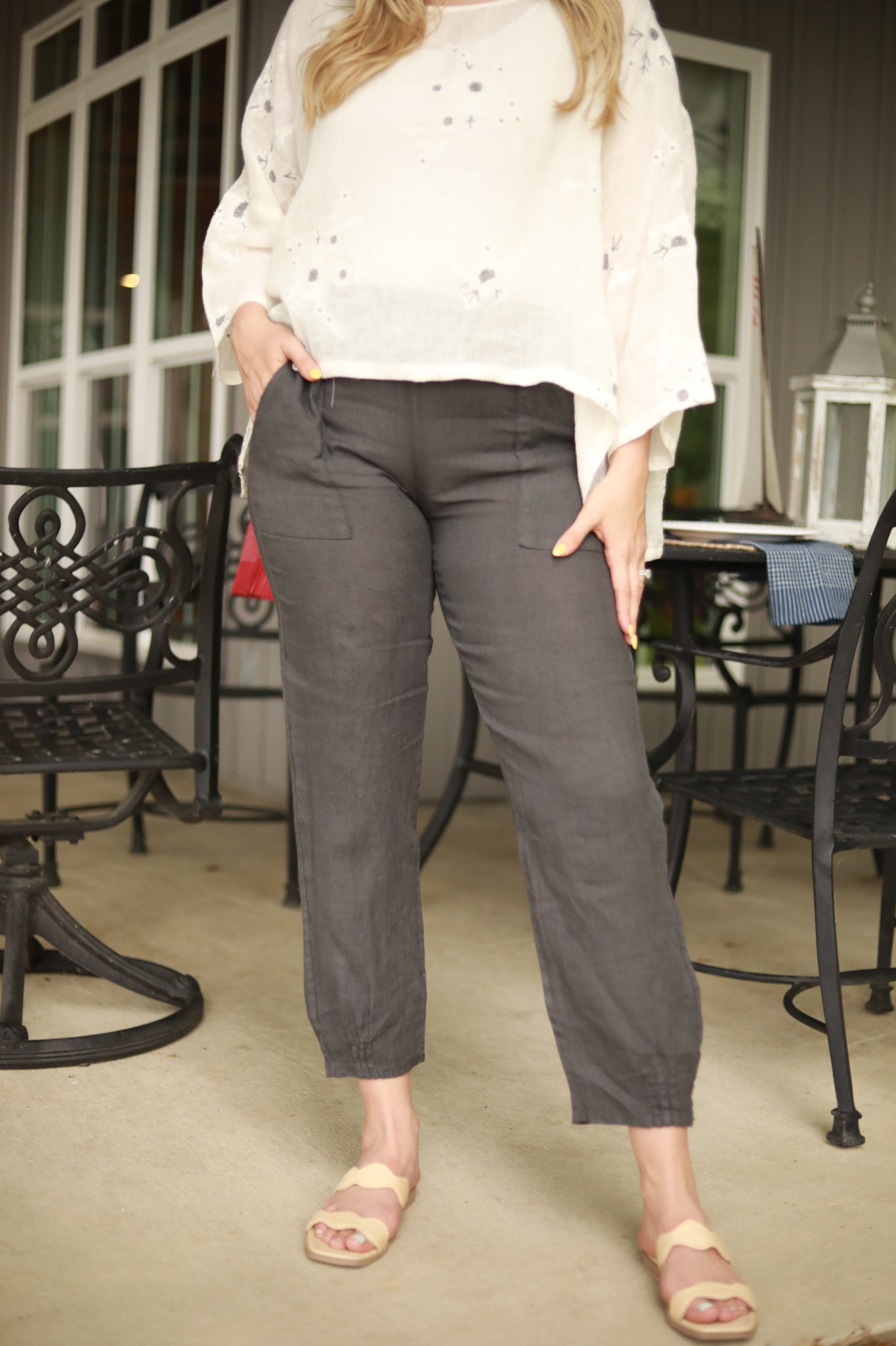 Linen Slim Pant