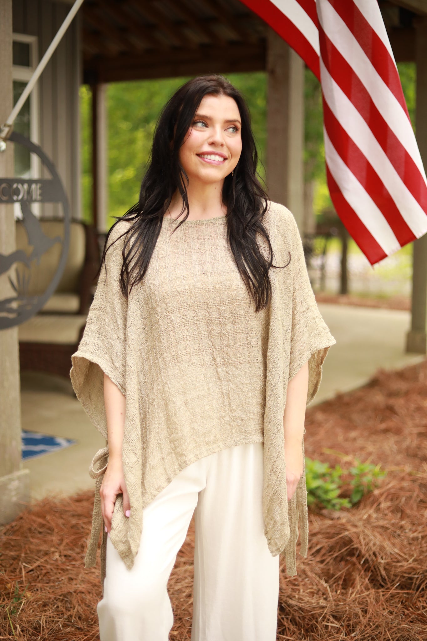 Tie Side Linen Top