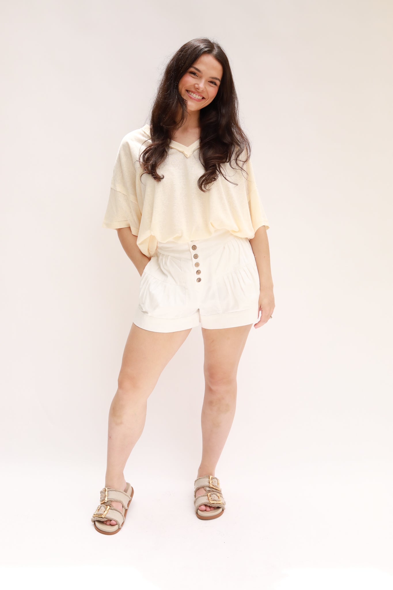 V-Neck Oversized Tee