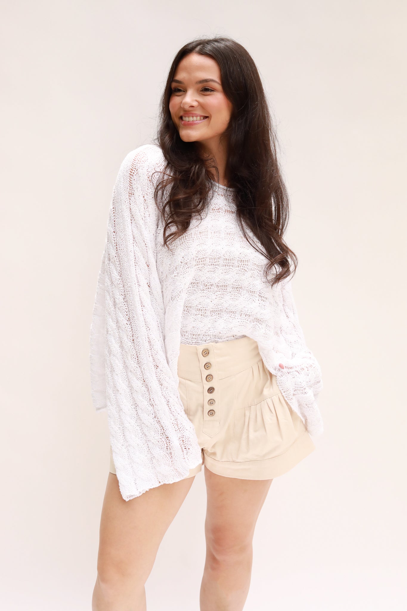 Cable Knit Lightweight Sweater