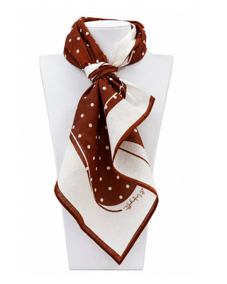 Dark Red Polka Dot Scarf - The Pink Tulip Clothing