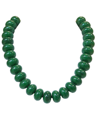 Dark Green Beaded Necklace