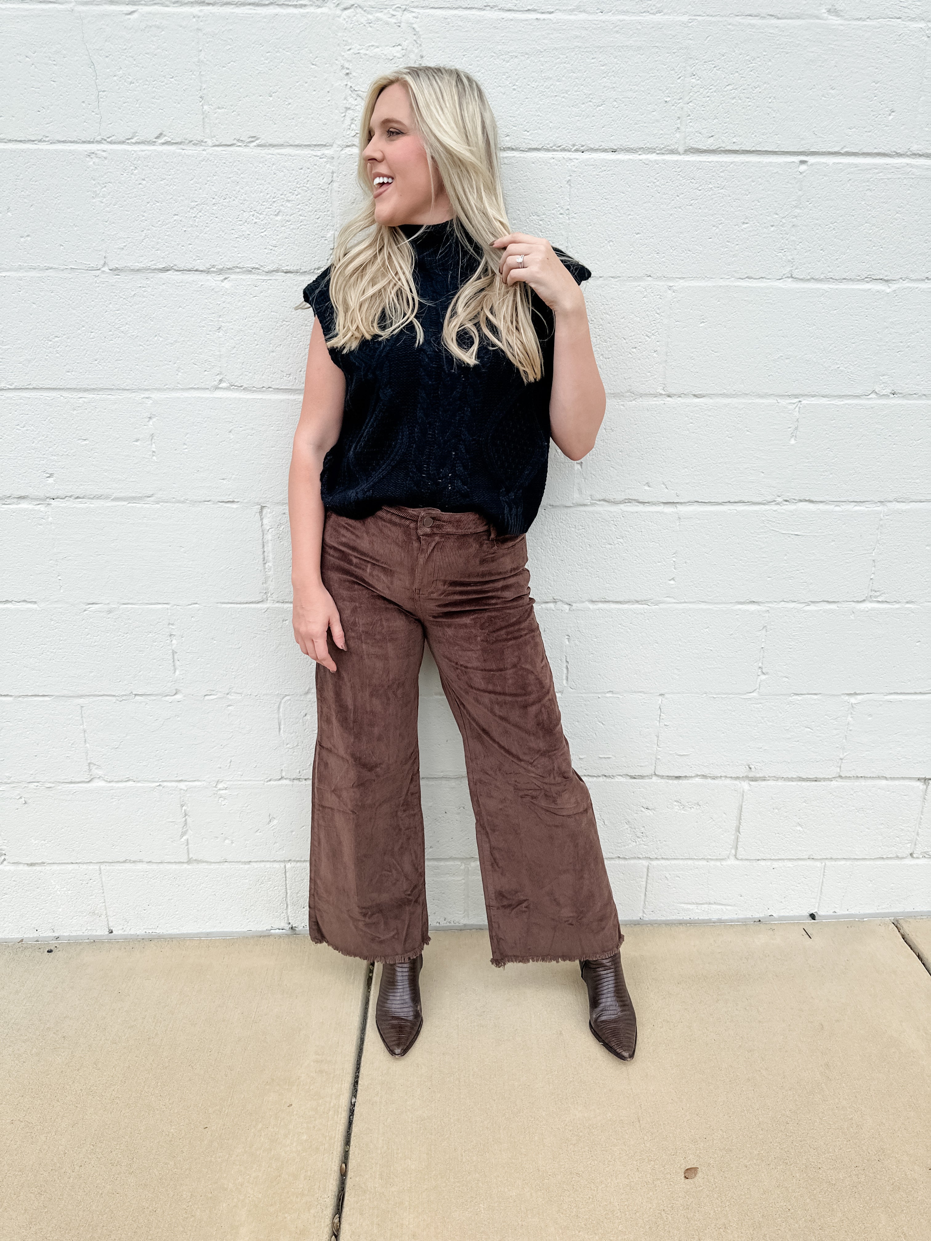 Wide Leg Corduroy Pant