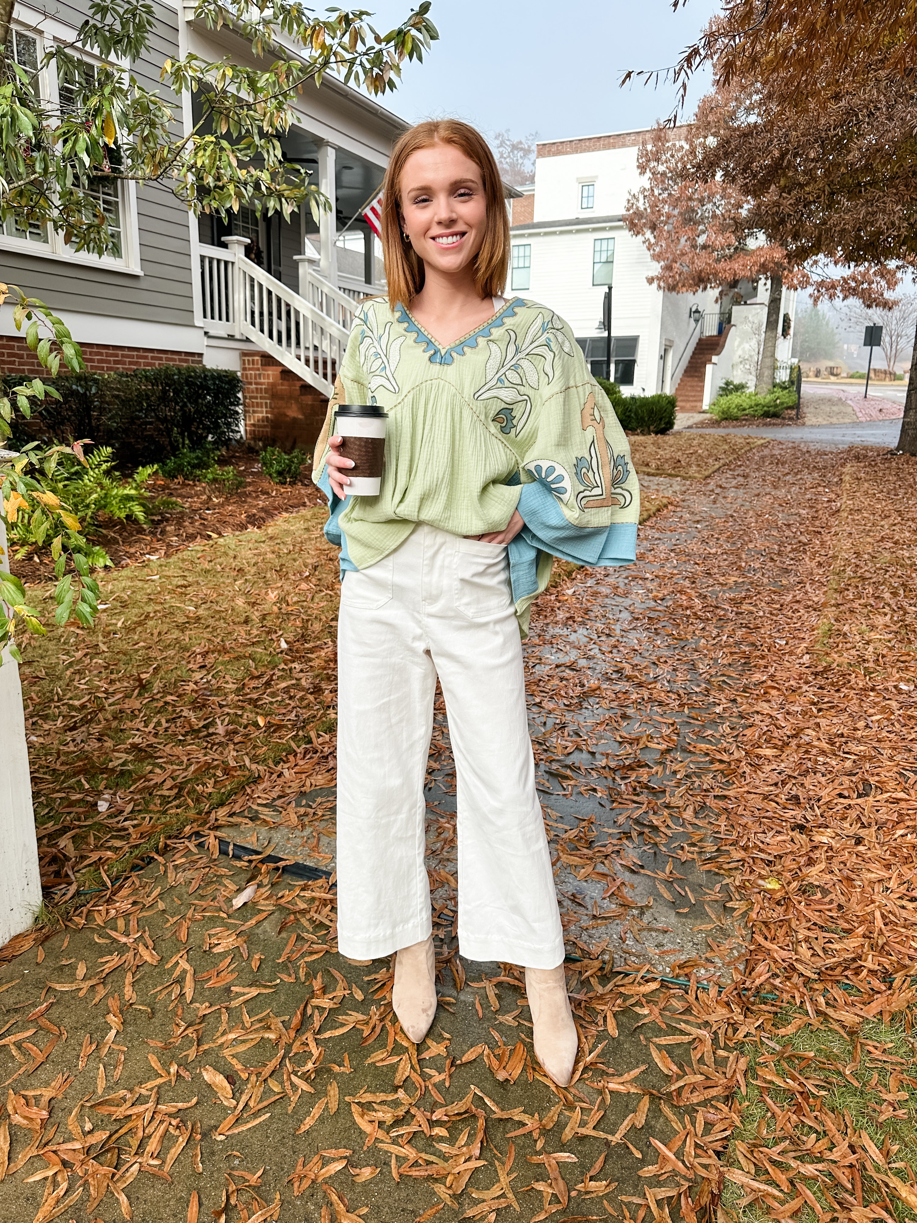 Floral Embroidered Top