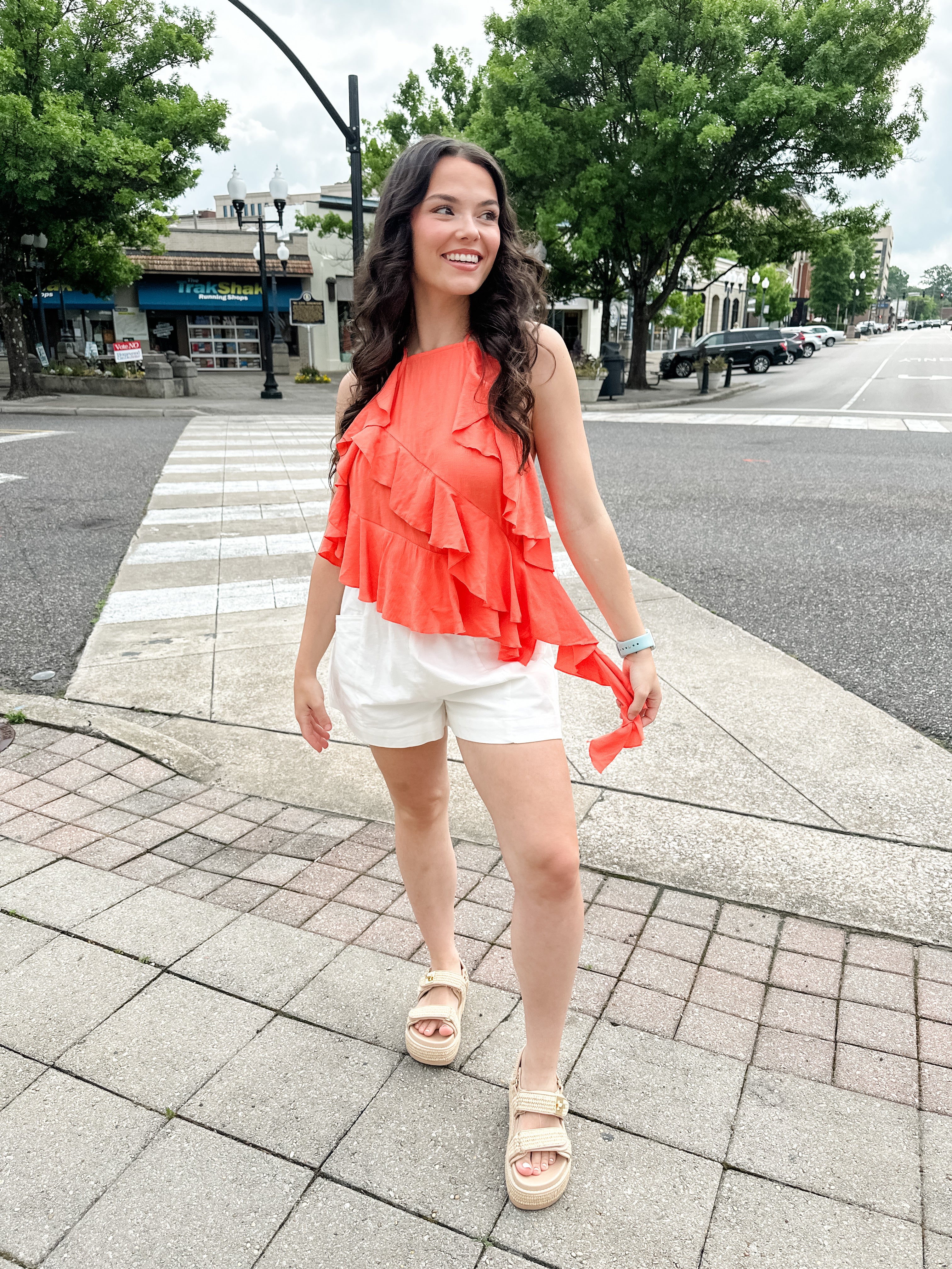 Ruffle Halter Top