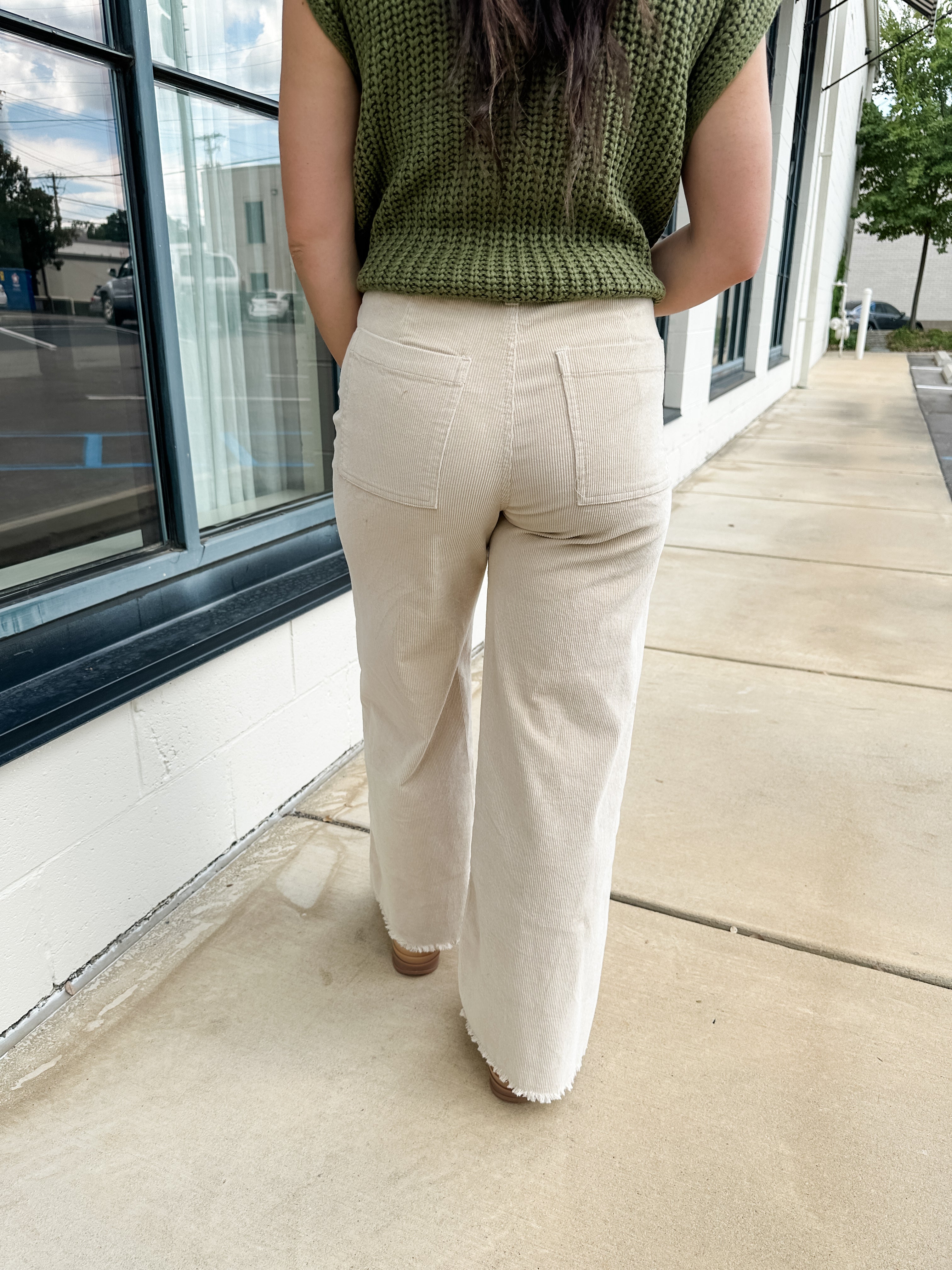 Wide Leg Corduroy Pant