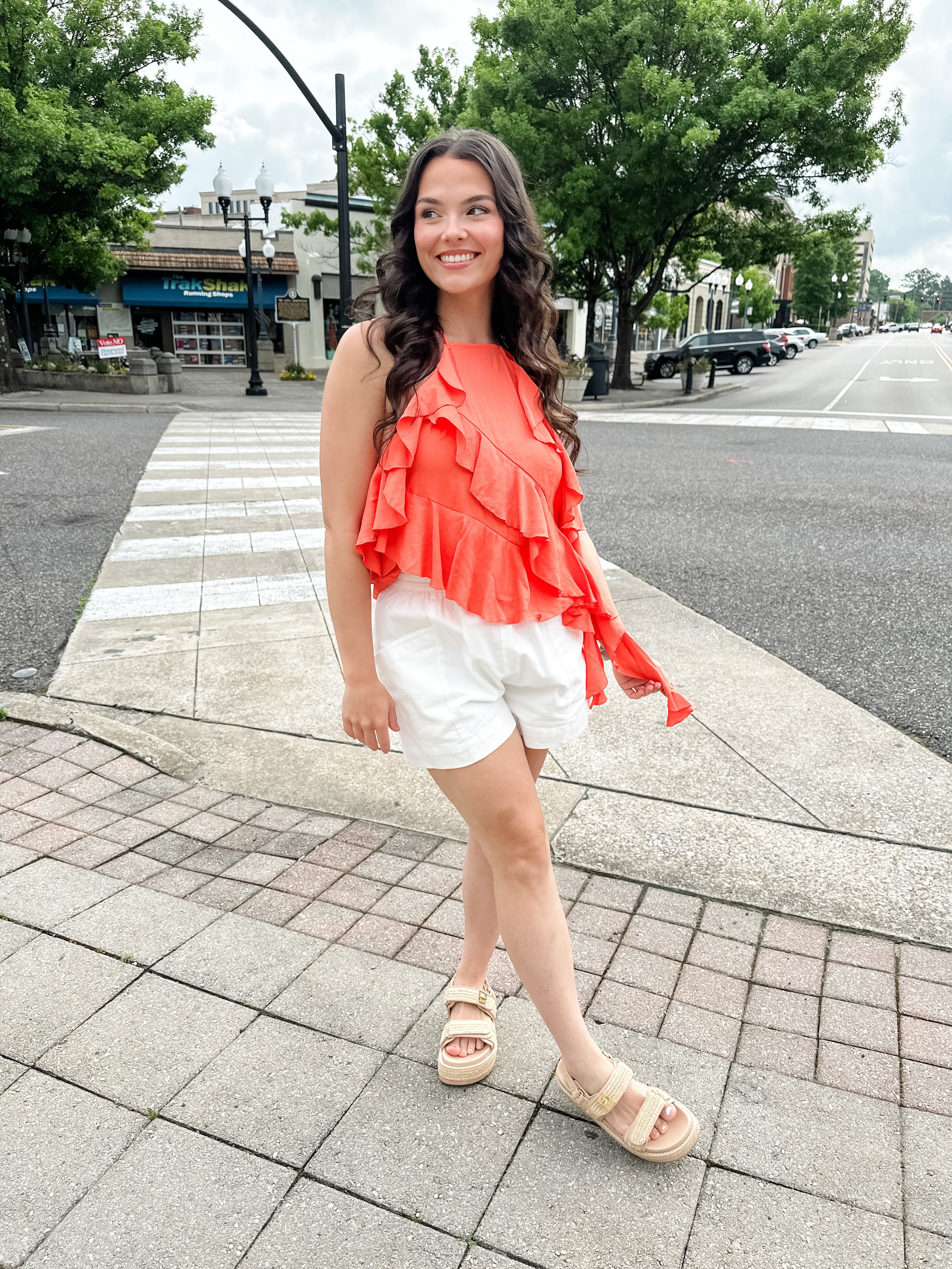 Ruffle Halter Top