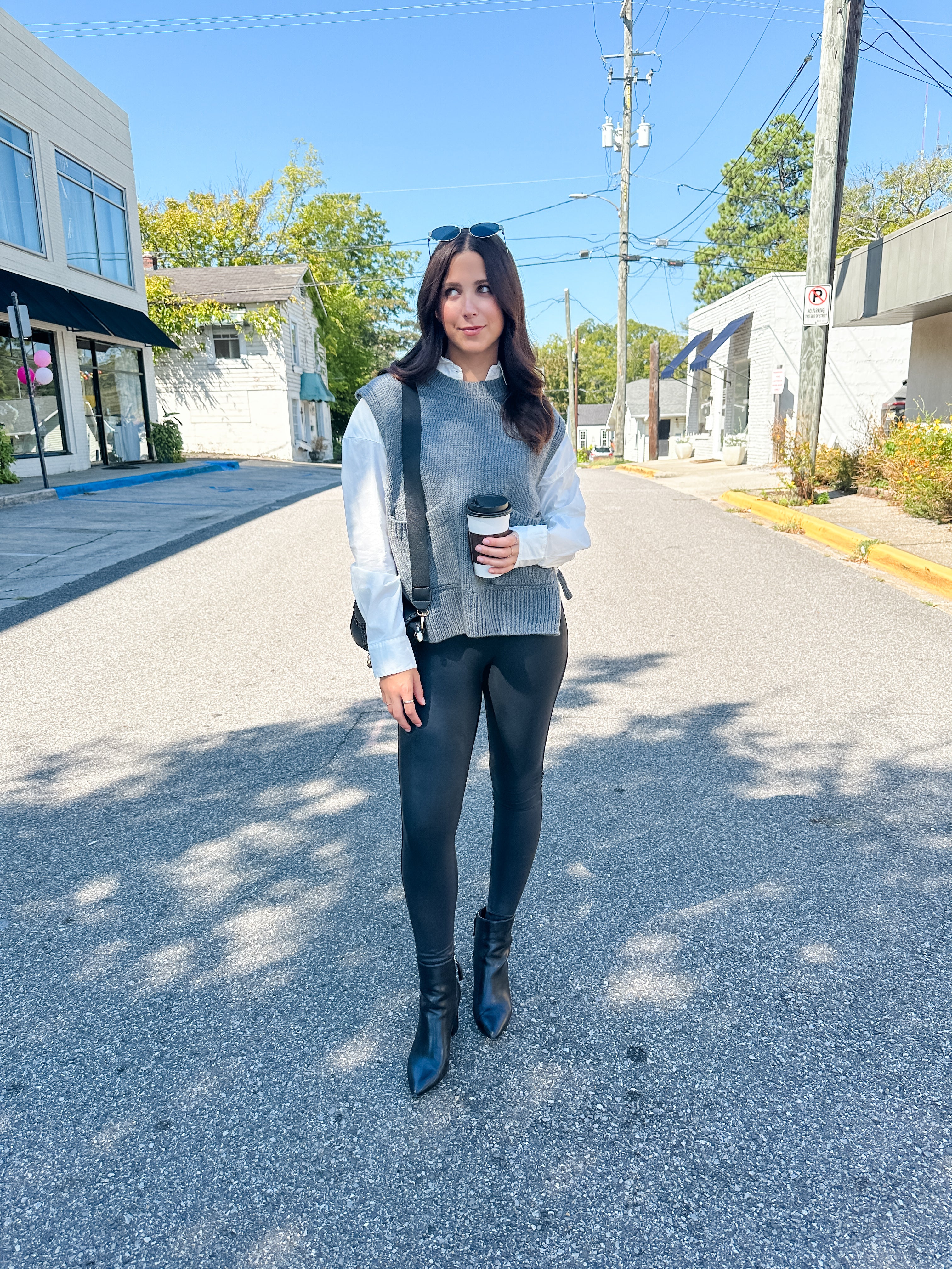 Tie Sides Crew Neck Sweater Vest