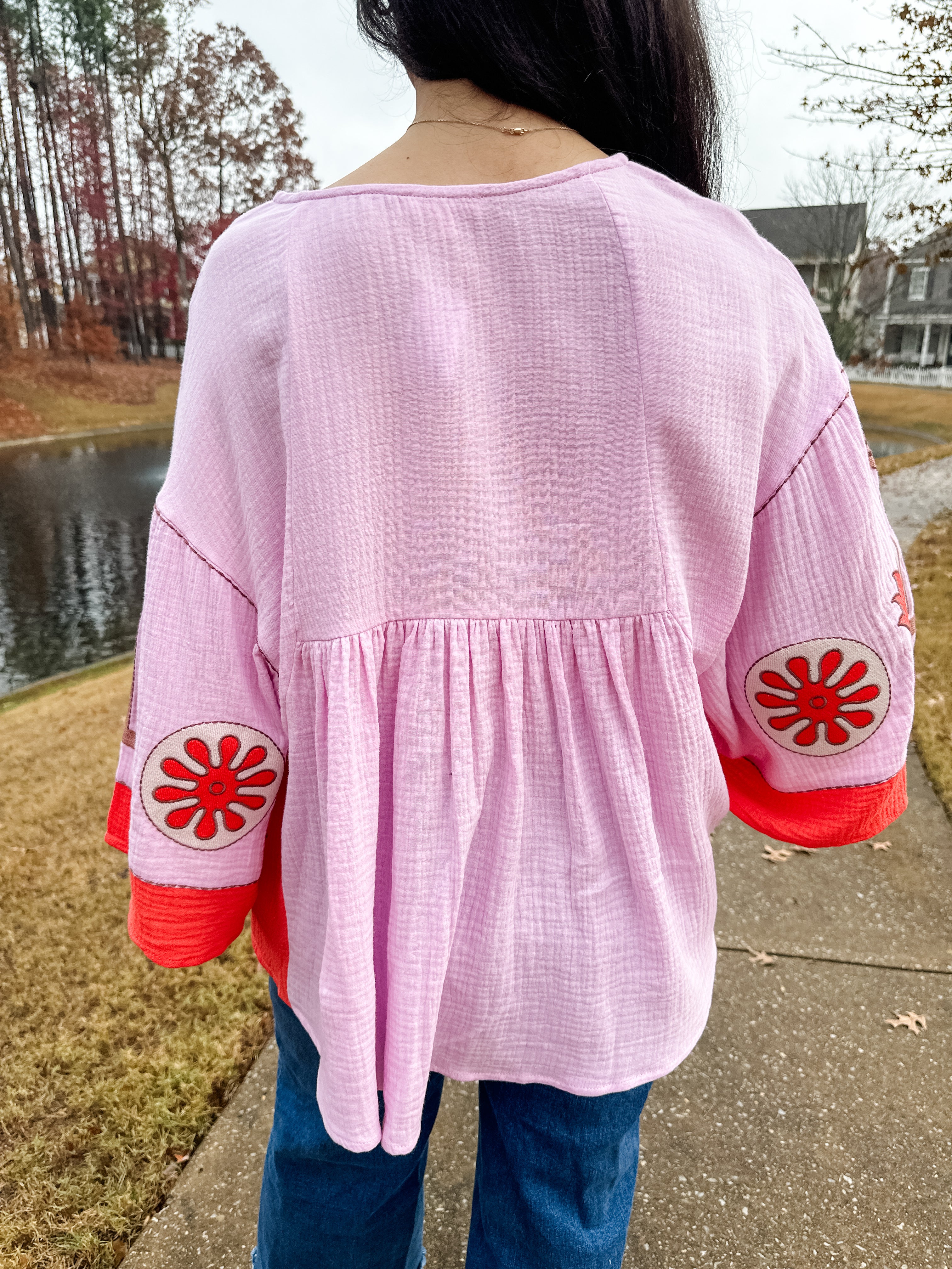 Floral Embroidered Top