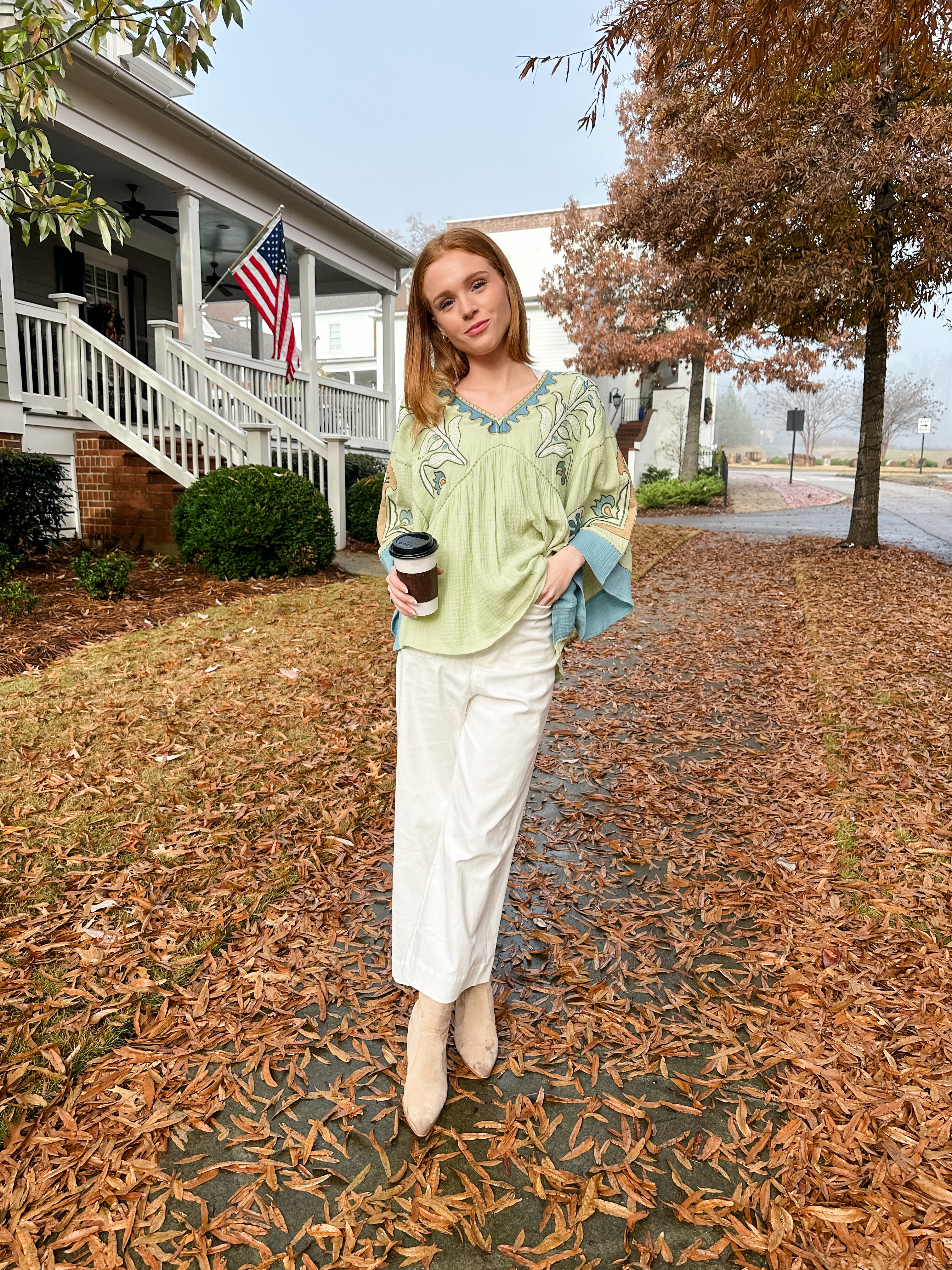 Floral Embroidered Top