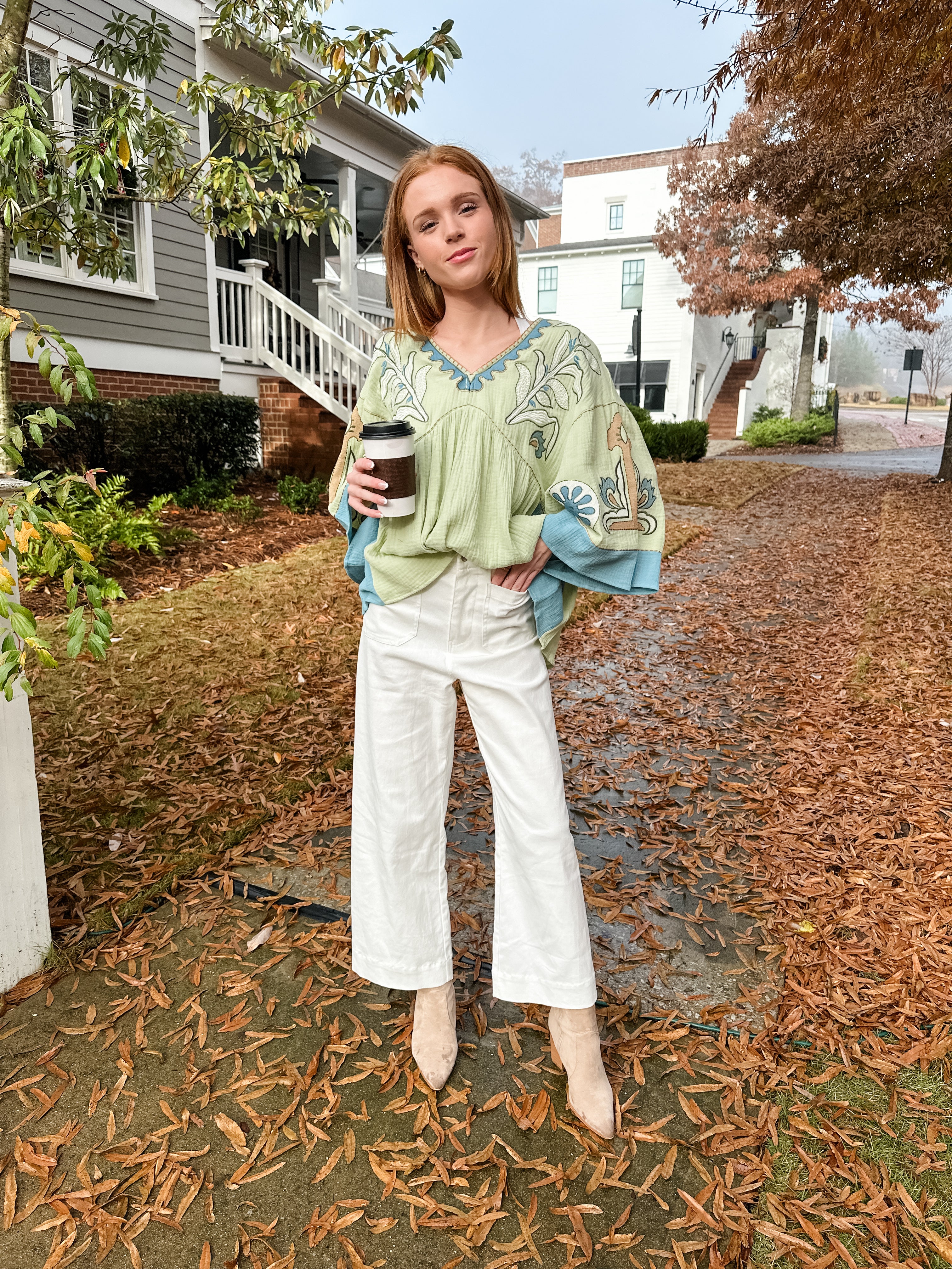 Floral Embroidered Top