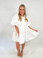 Tiered Button Front Dress
