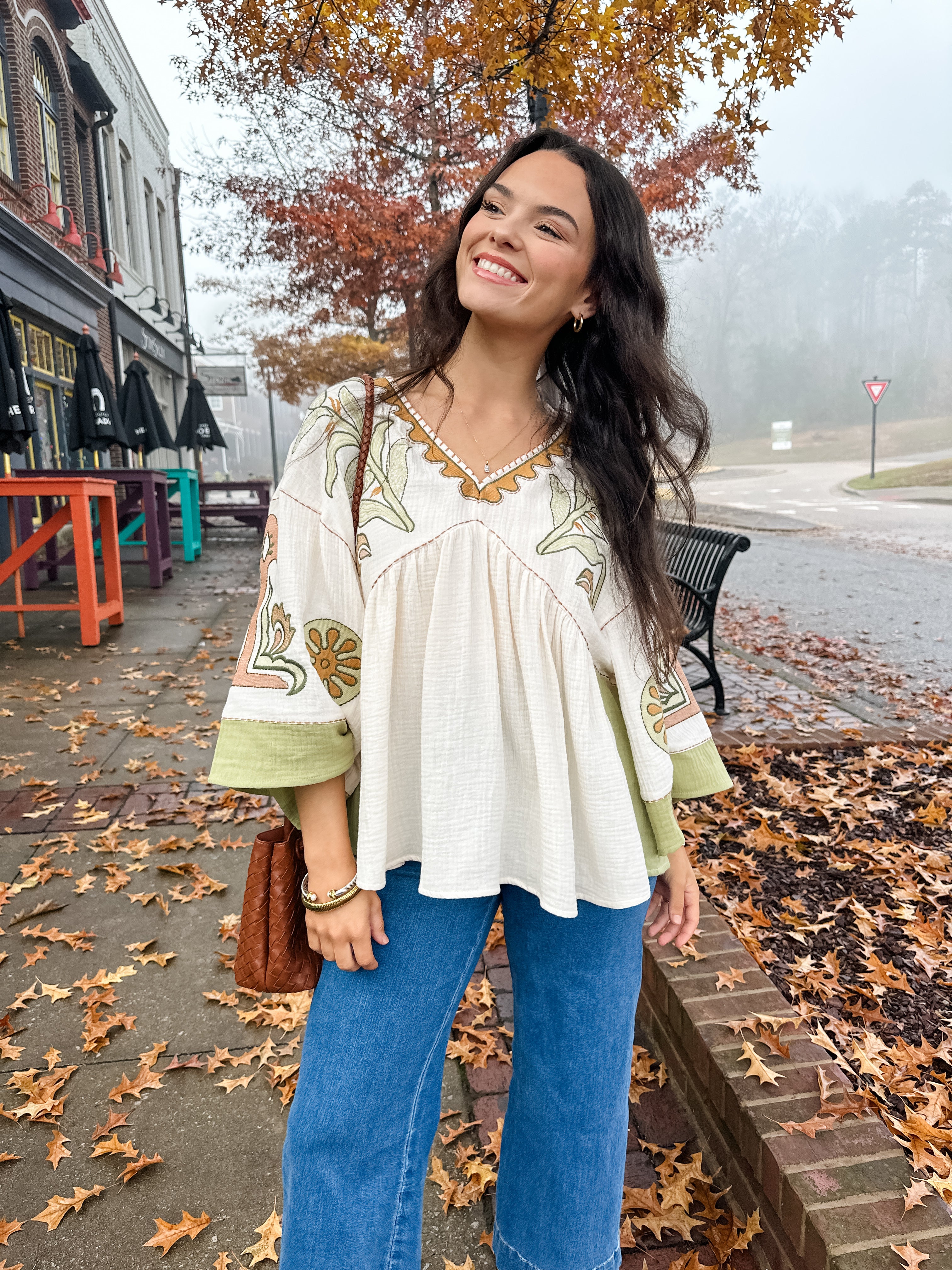 Floral Embroidered Top