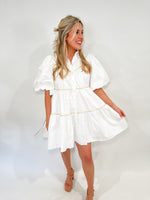 Tiered Button Front Dress