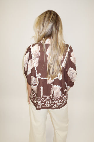Flower Press Floral Top