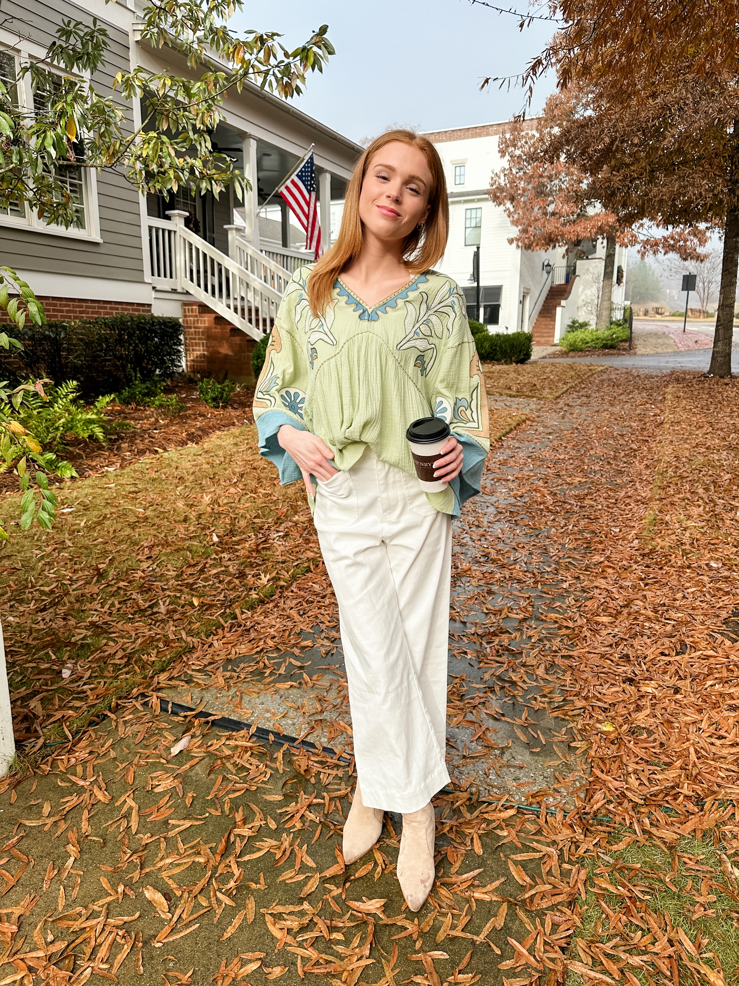 Floral Embroidered Top