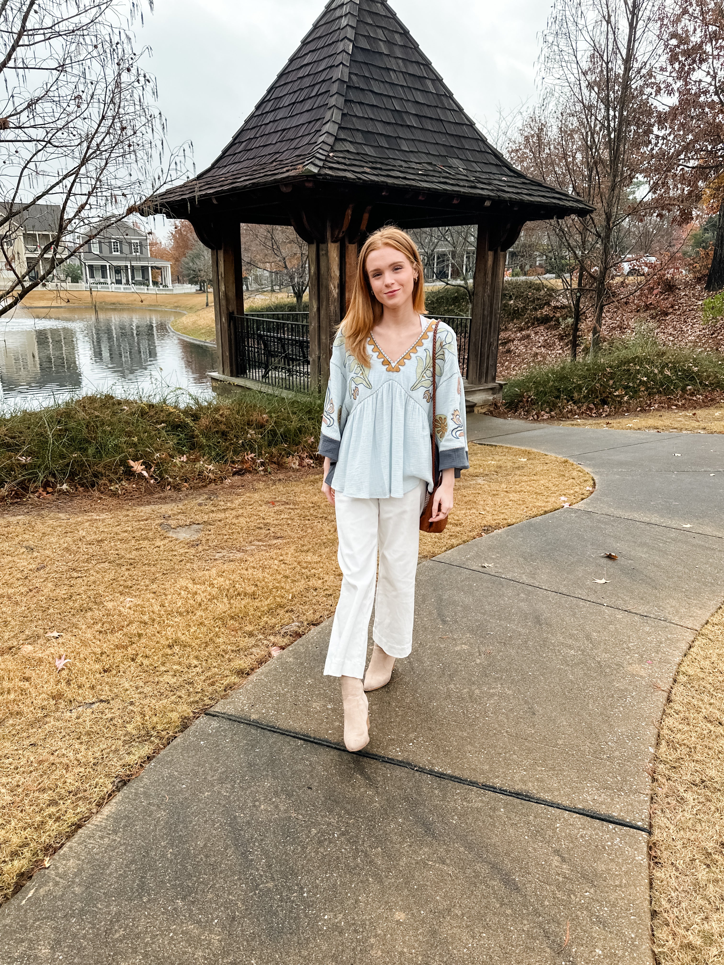 Floral Embroidered Top