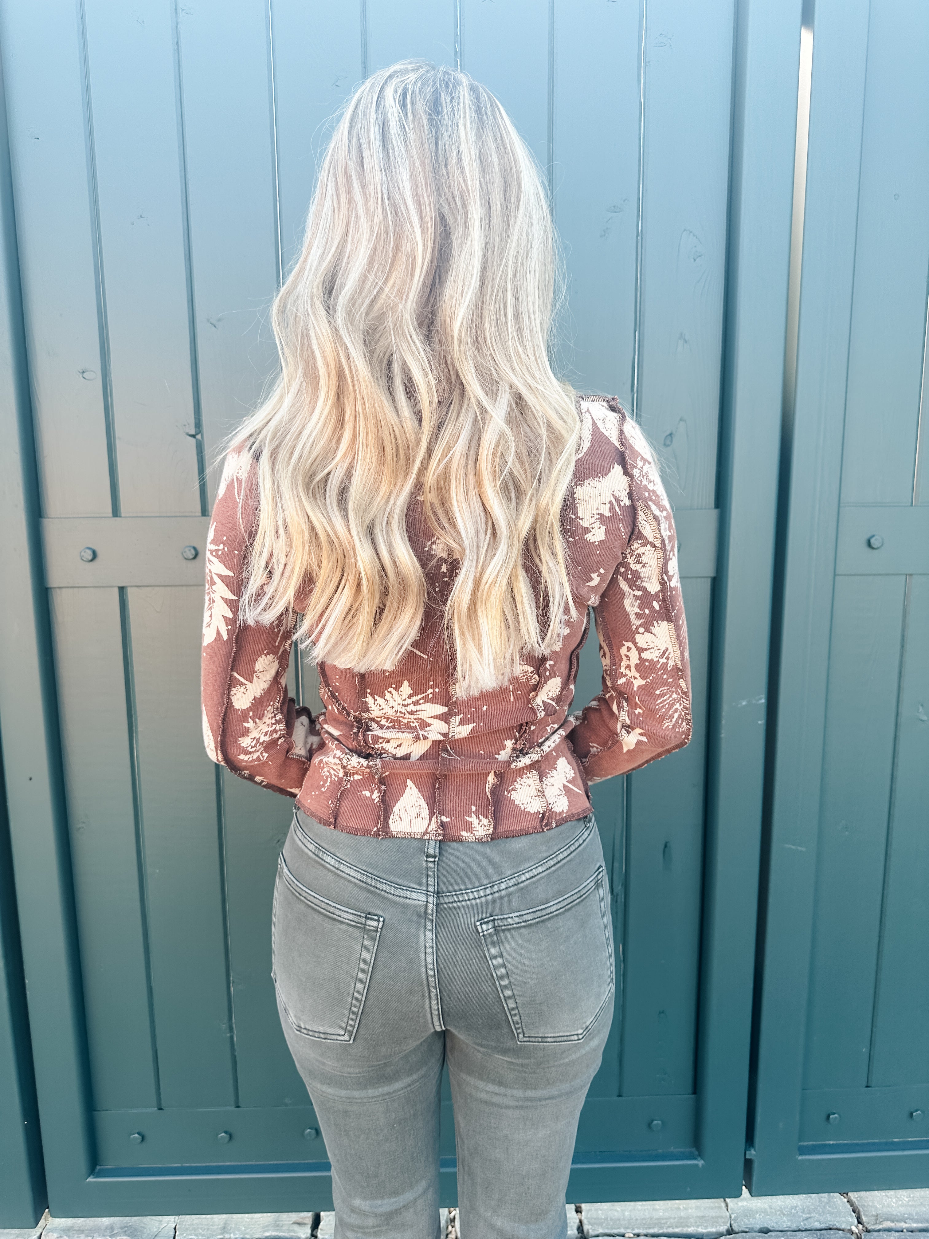 Fitted Floral Layering Top