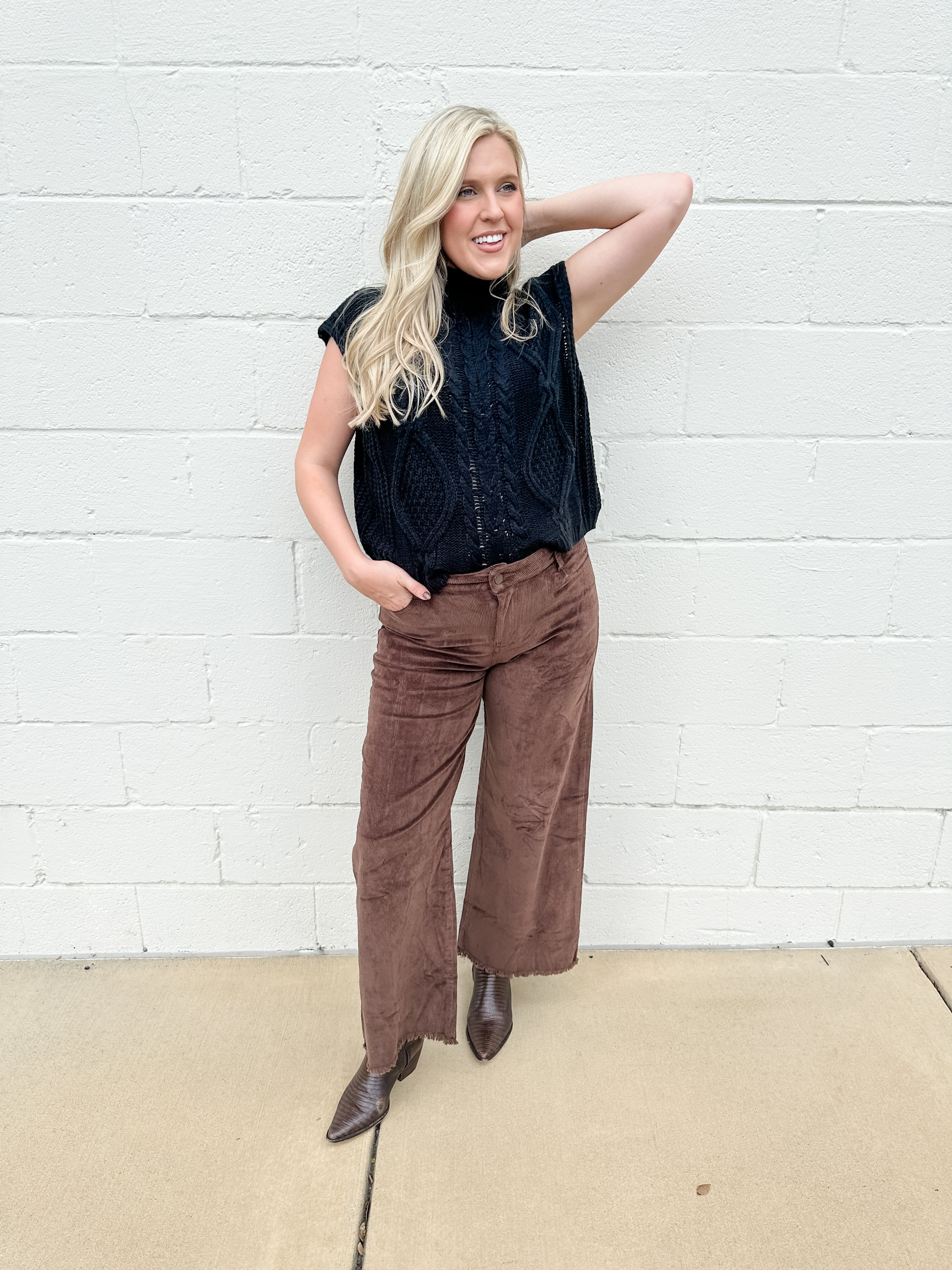 Wide Leg Corduroy Pant