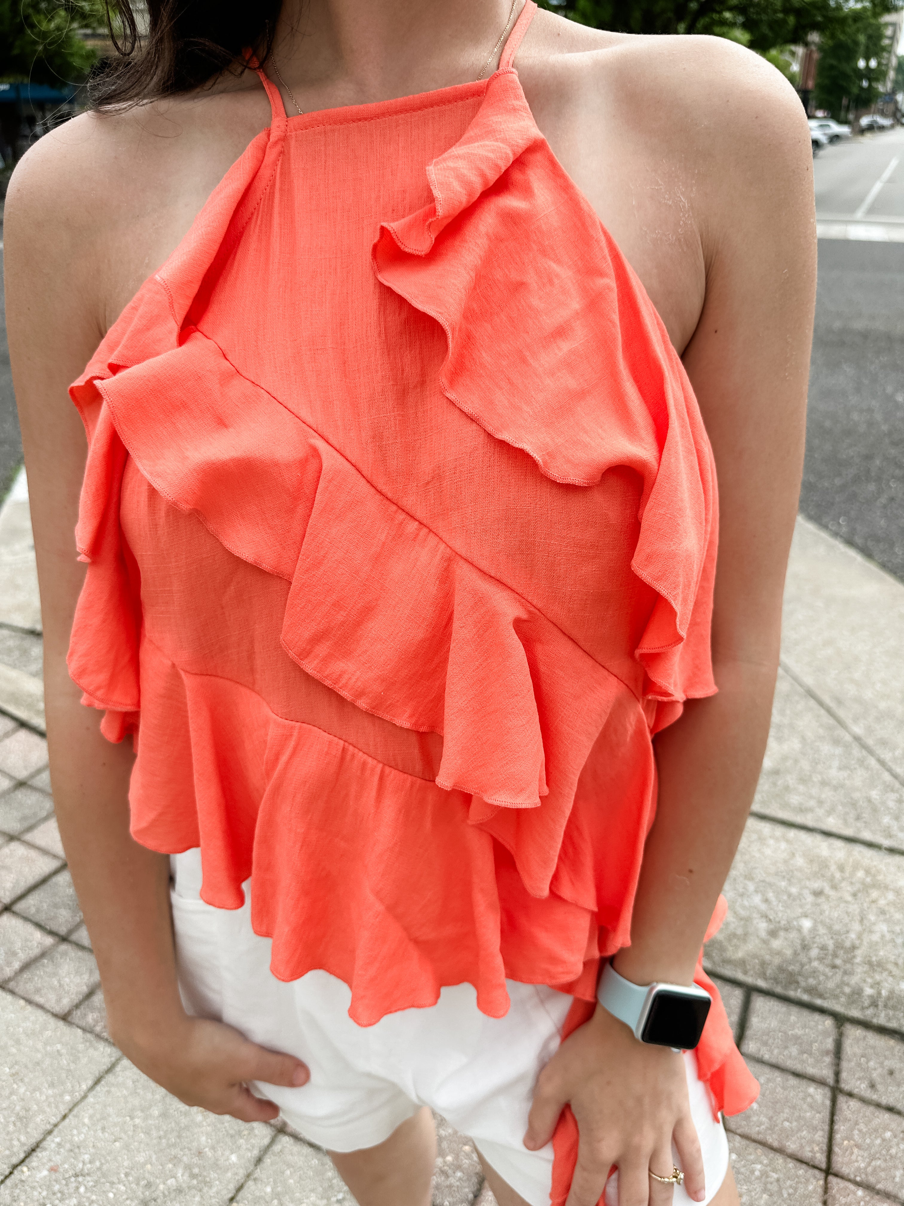 Ruffle Halter Top