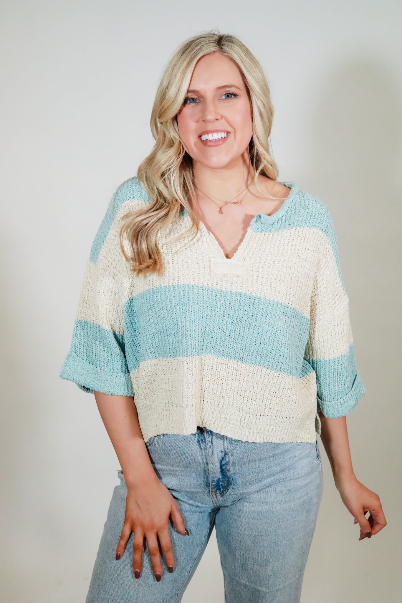 Boxy Wide Stripe Sweater