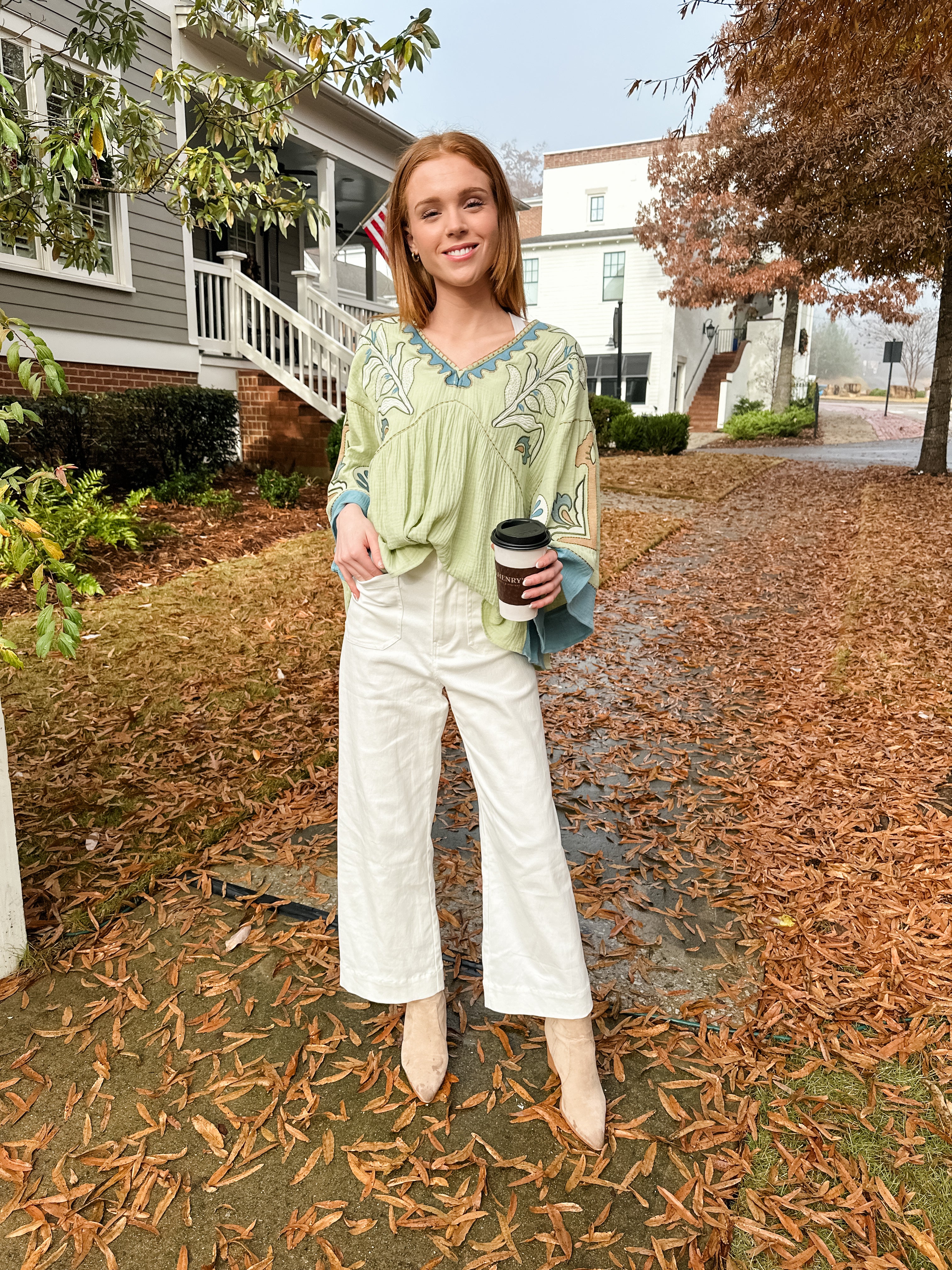 Floral Embroidered Top