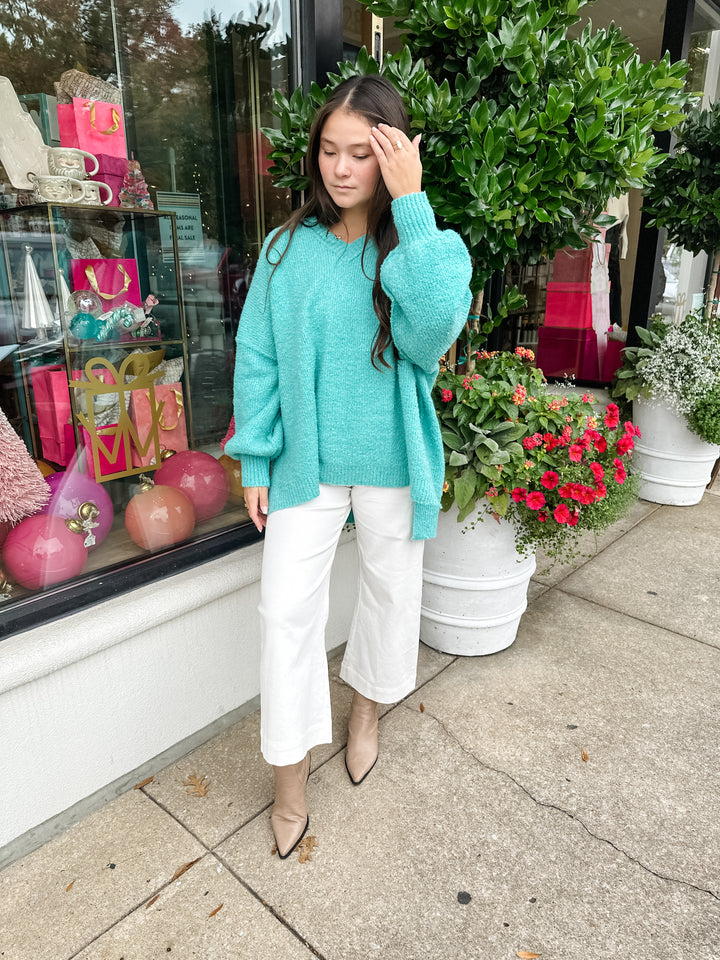 Nubby Oversized Tunic Sweater