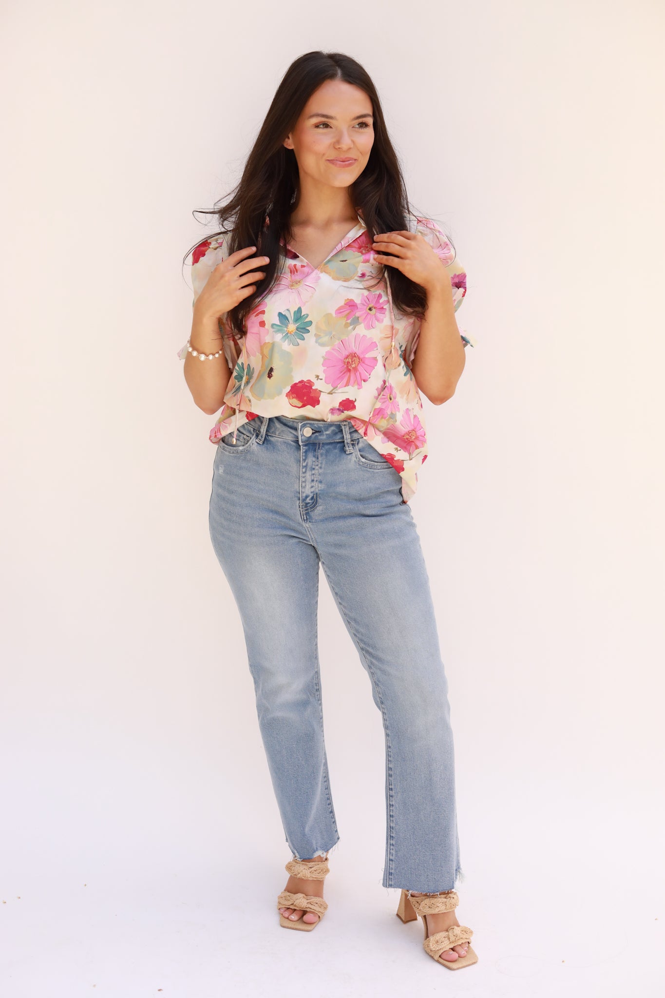 Watercolor Floral Top
