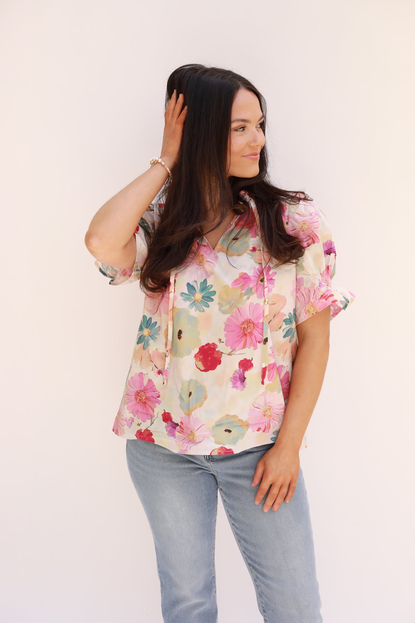 Watercolor Floral Top