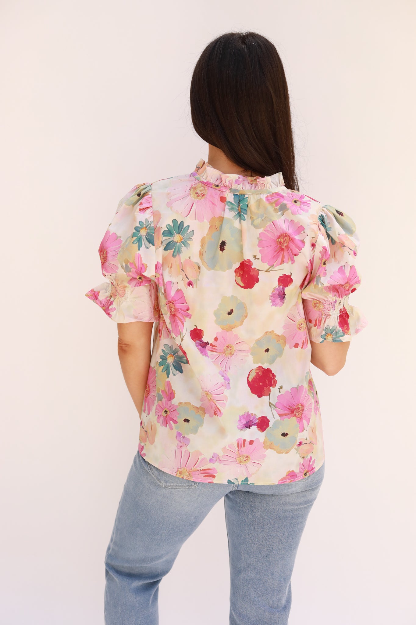 Watercolor Floral Top
