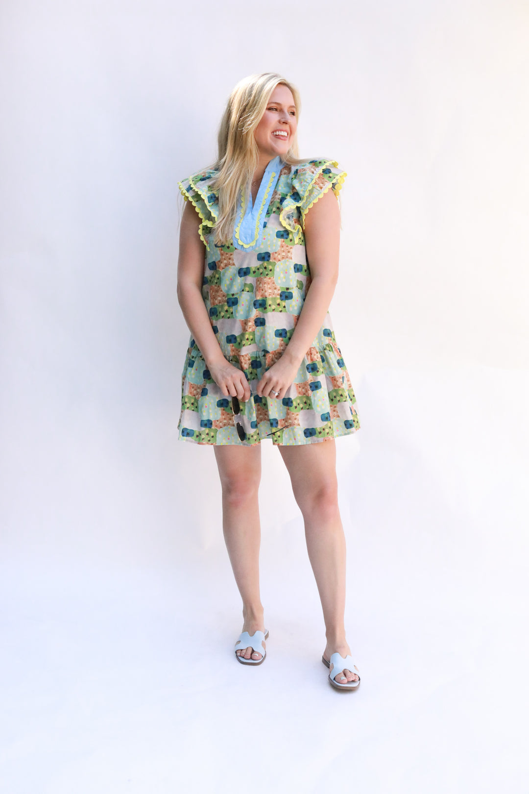 Deep Ruffle Hem Dress