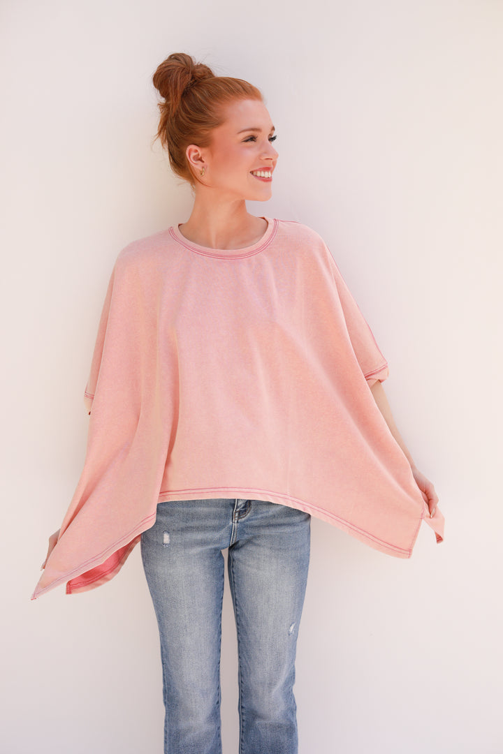 Boxy Mineral Wash Top