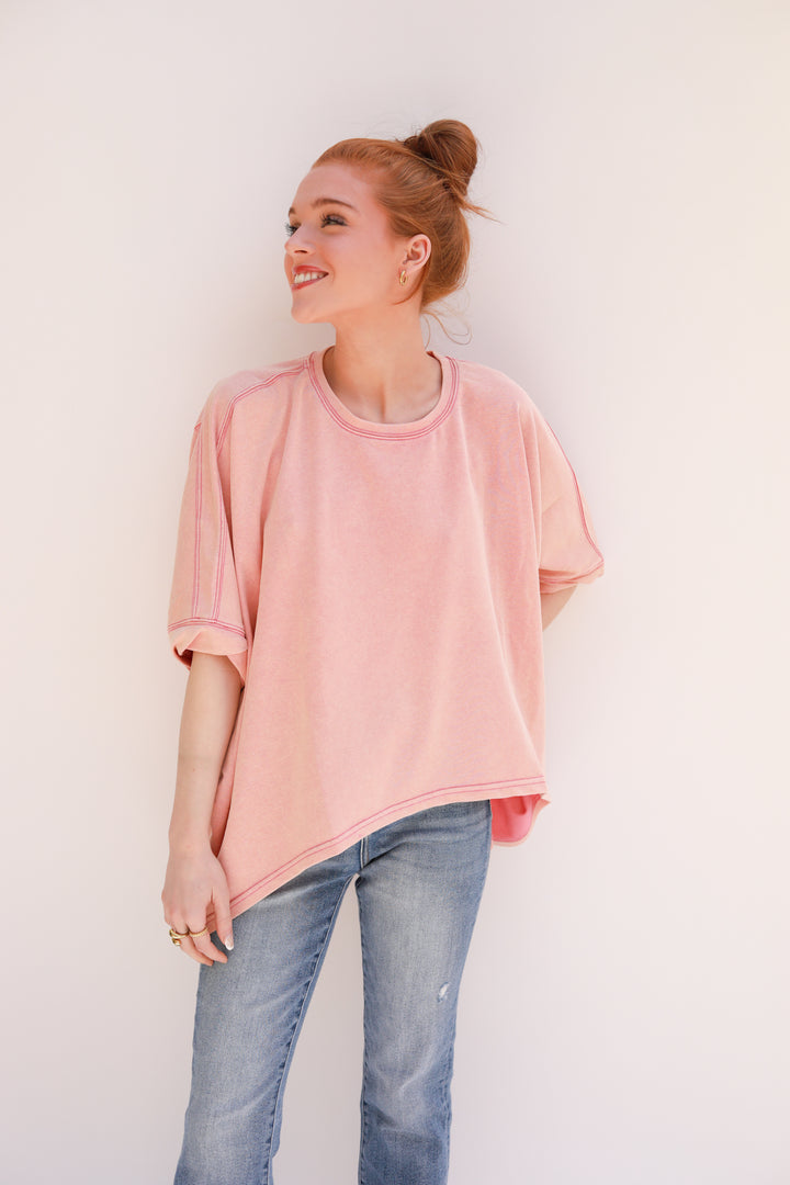 Boxy Mineral Wash Top