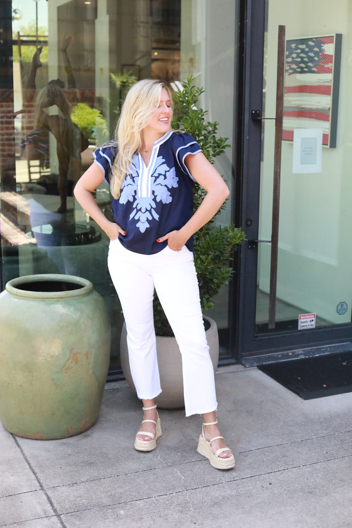 The Bella Ruffle Top