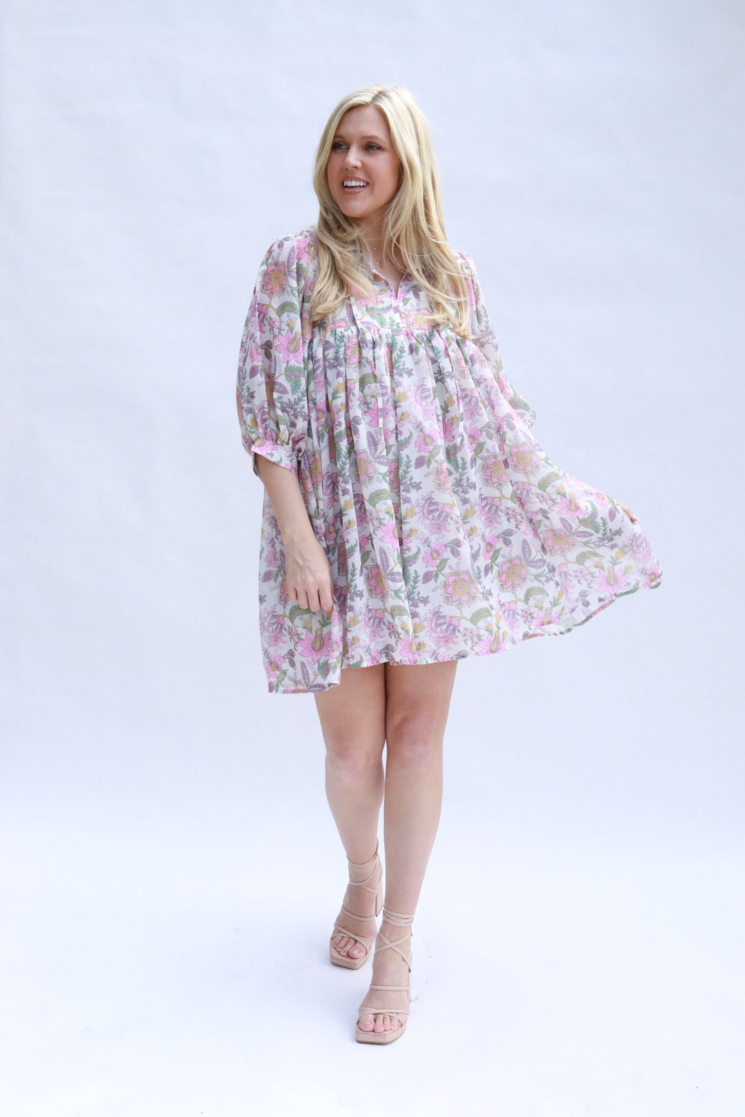 Floral Empire Waist Dress