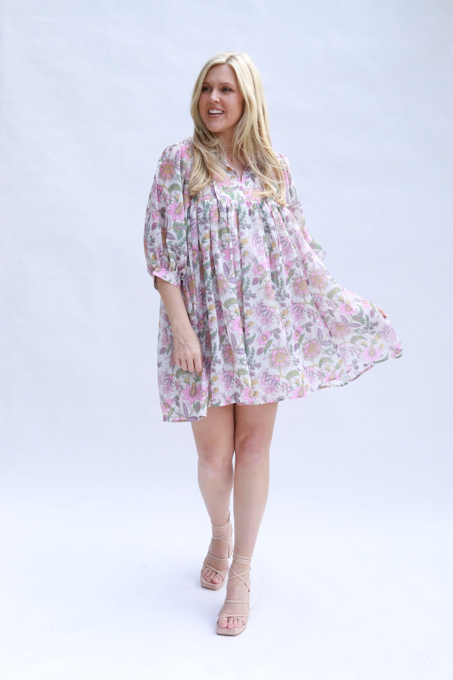 Floral Empire Waist Dress