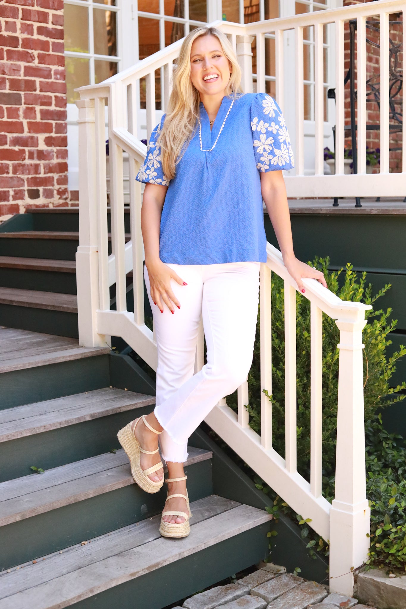 Embroidered Ella Top