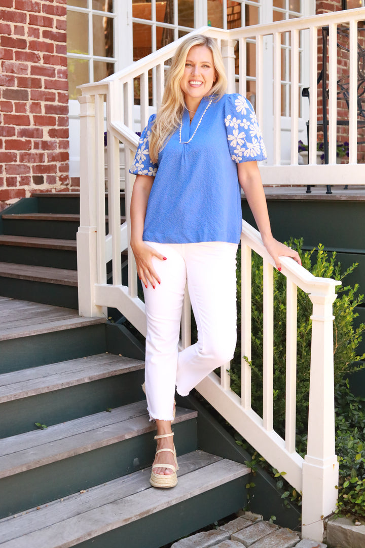 Embroidered Ella Top