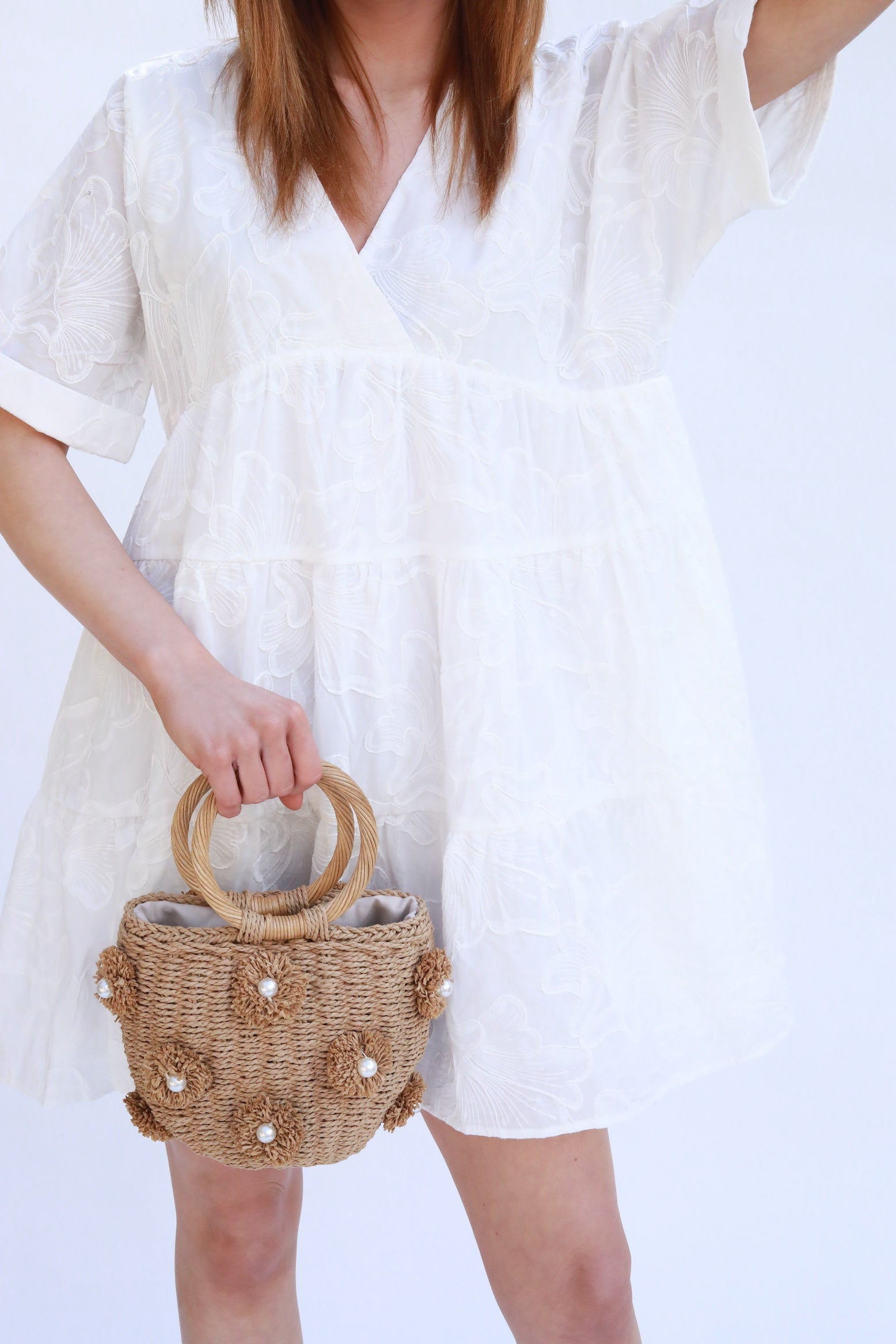 Floral Lace Mini Dress