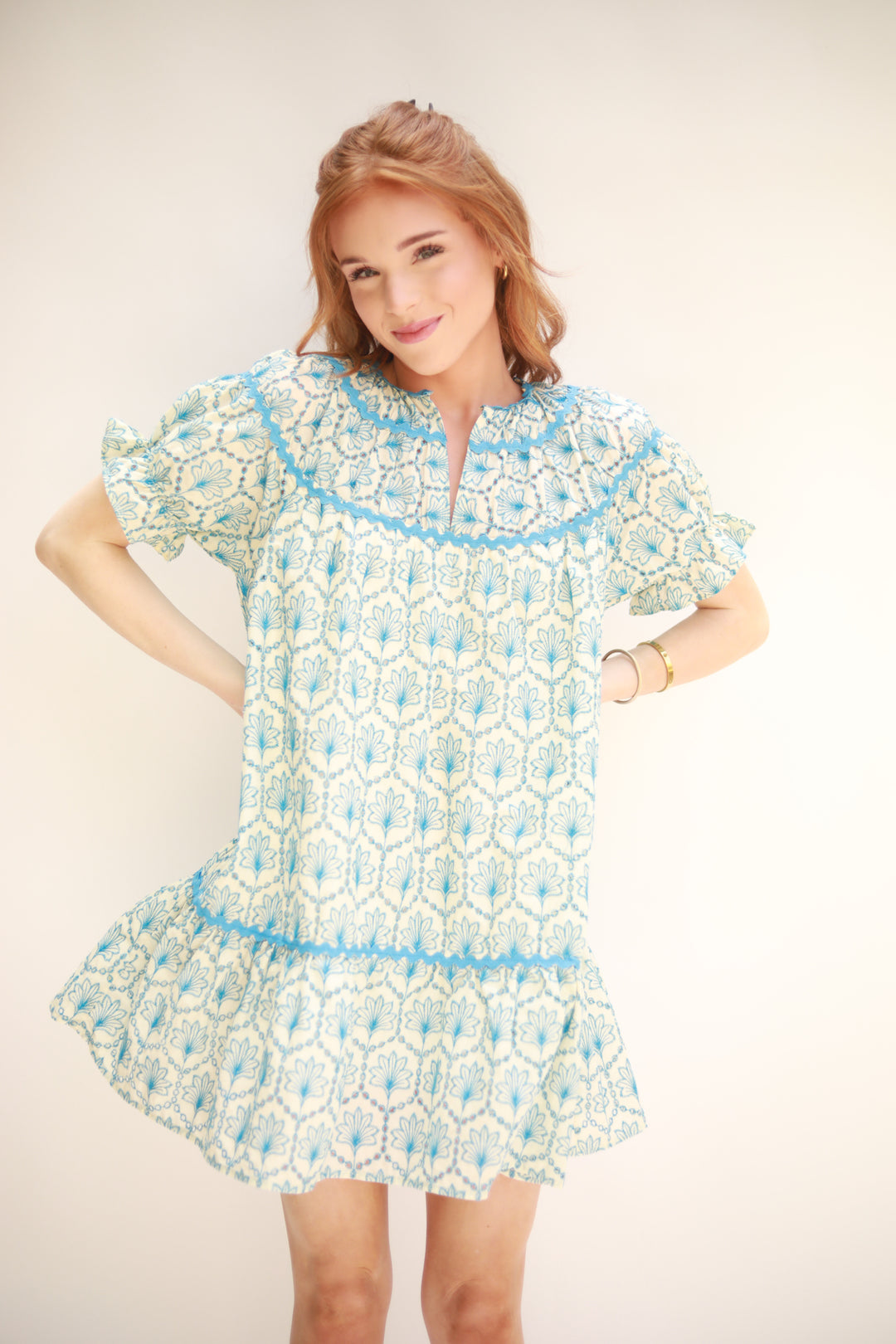 Eyelet Embroidered Dress