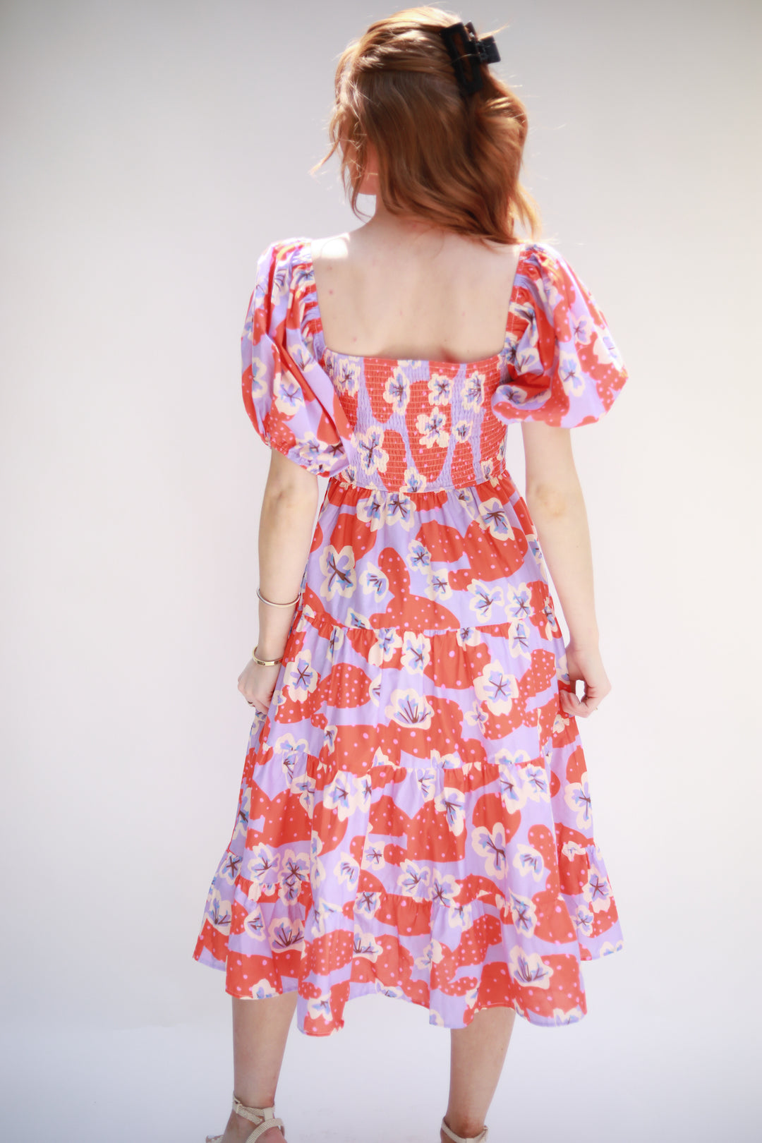 Smocked Top Floral Dress