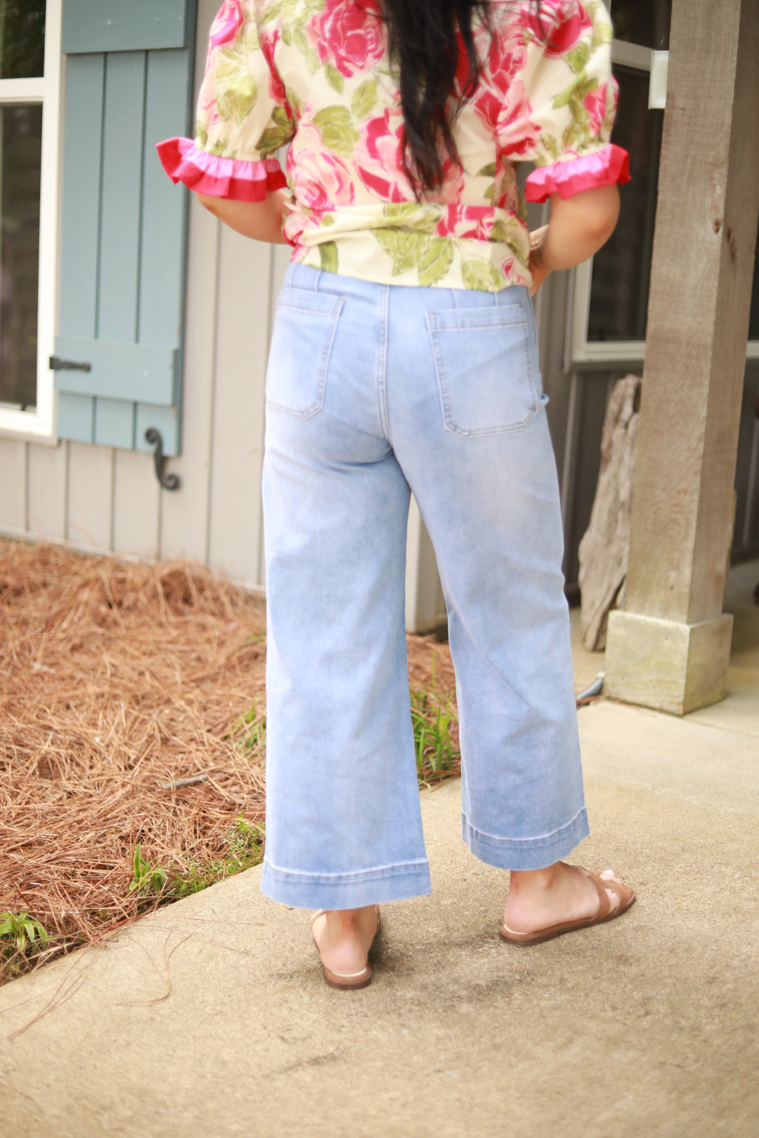 Stretchy Wide Leg Jean