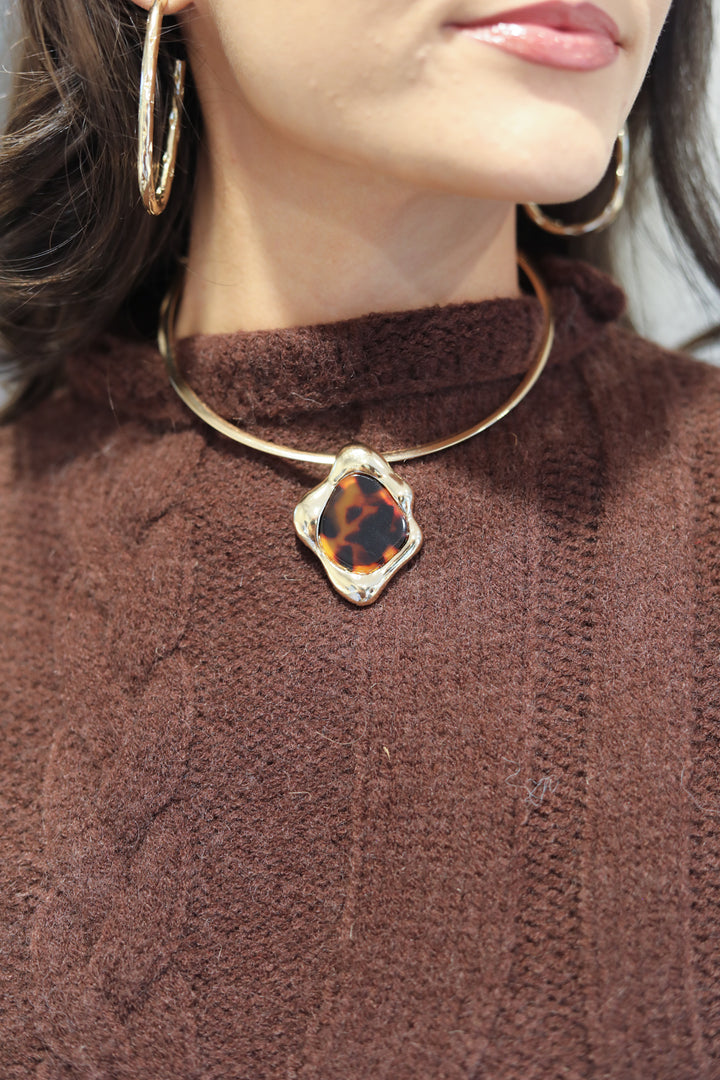 Tortoise Pendant Necklace