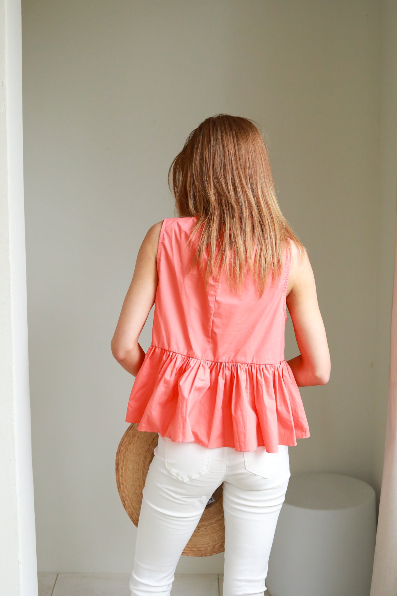 Ruffle Sleeveless Top