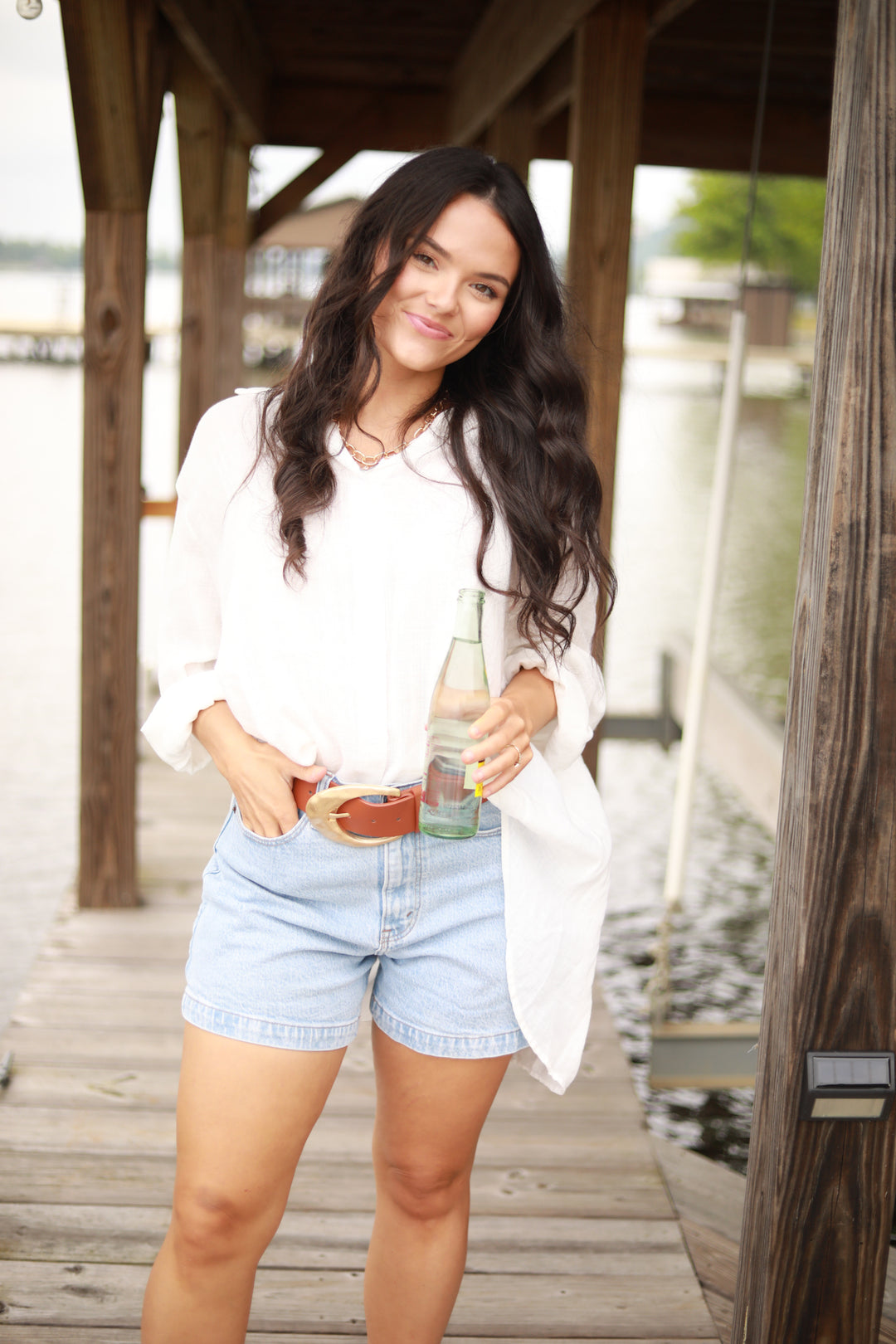 Oversized Button Down Top