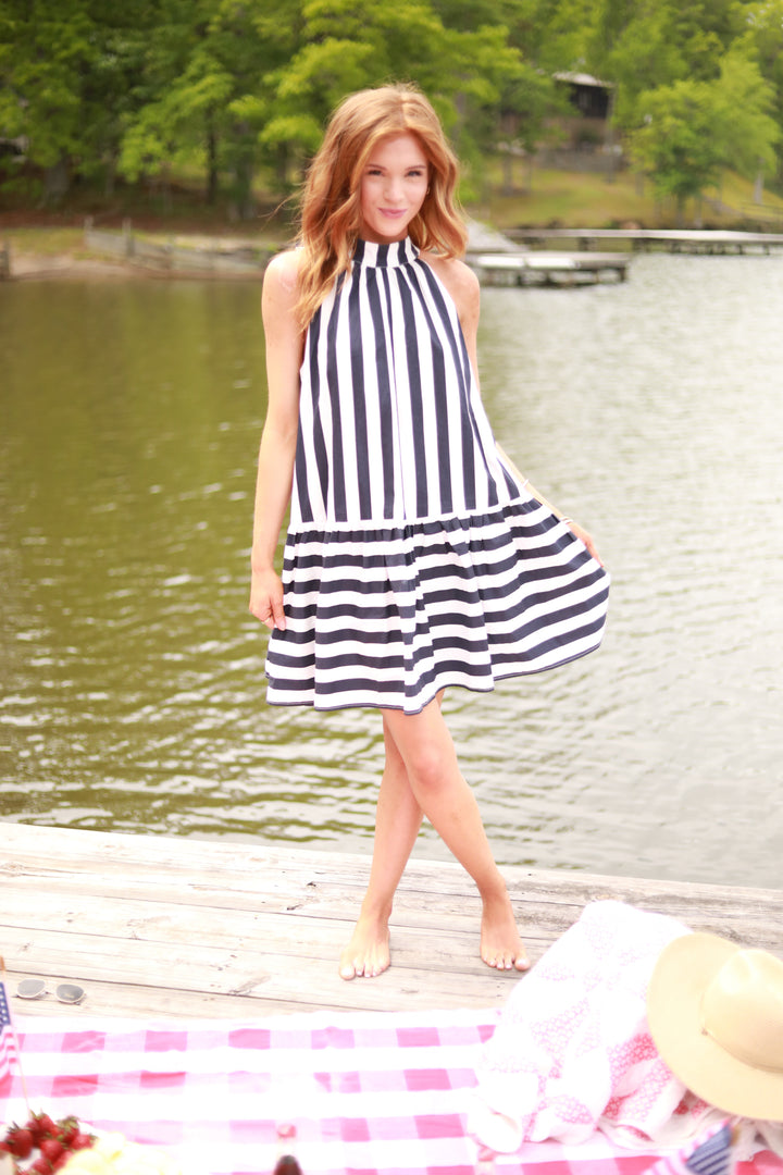 Halter Stripe Dress