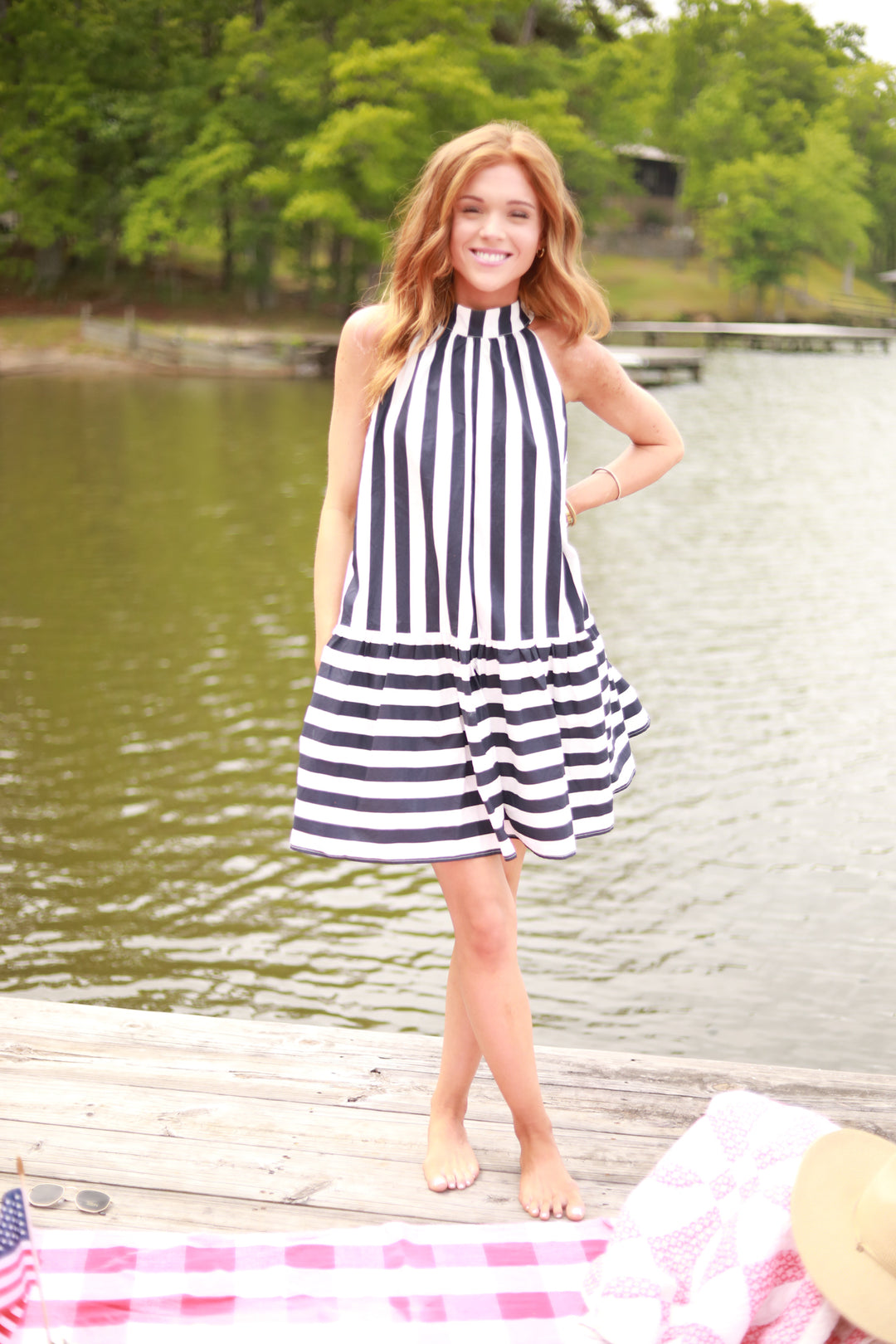 Halter Stripe Dress