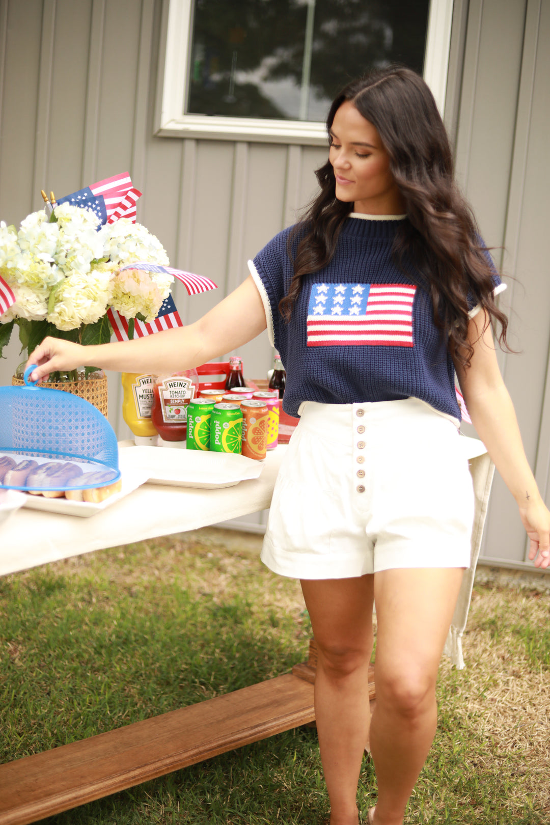 American Flag Sweater Vest