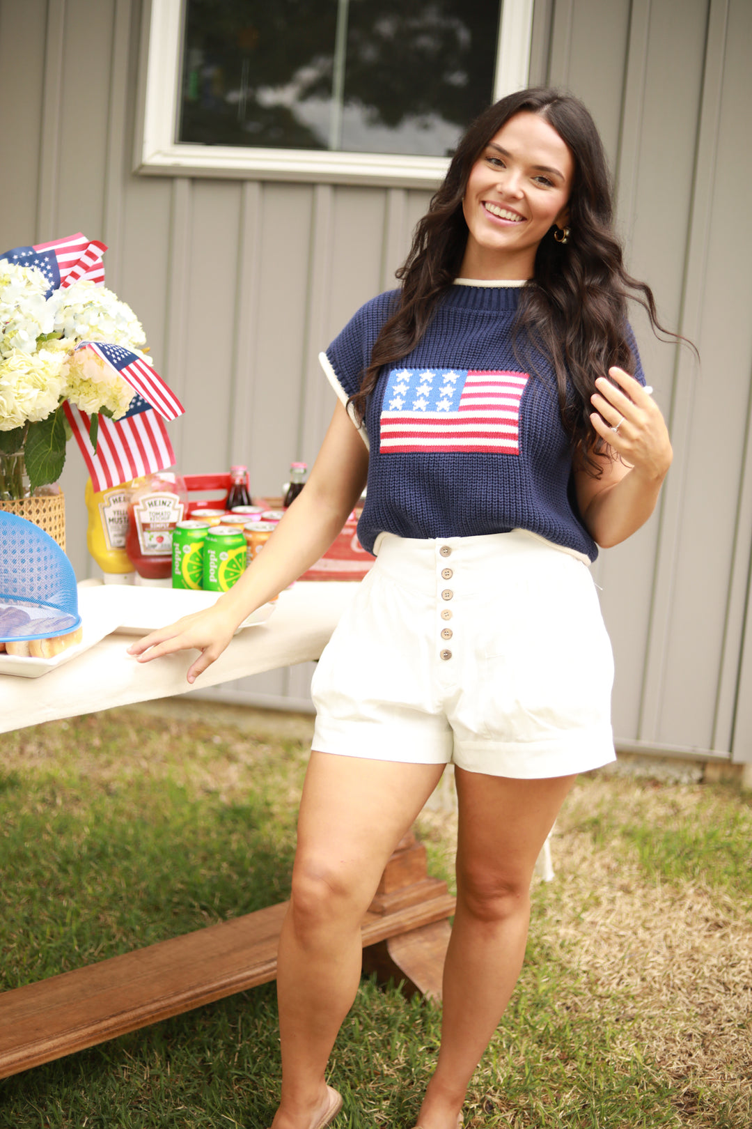 American Flag Sweater Vest